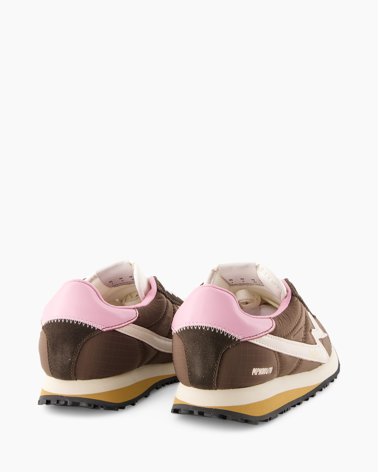 low-top, brown, pink, sole, stitching