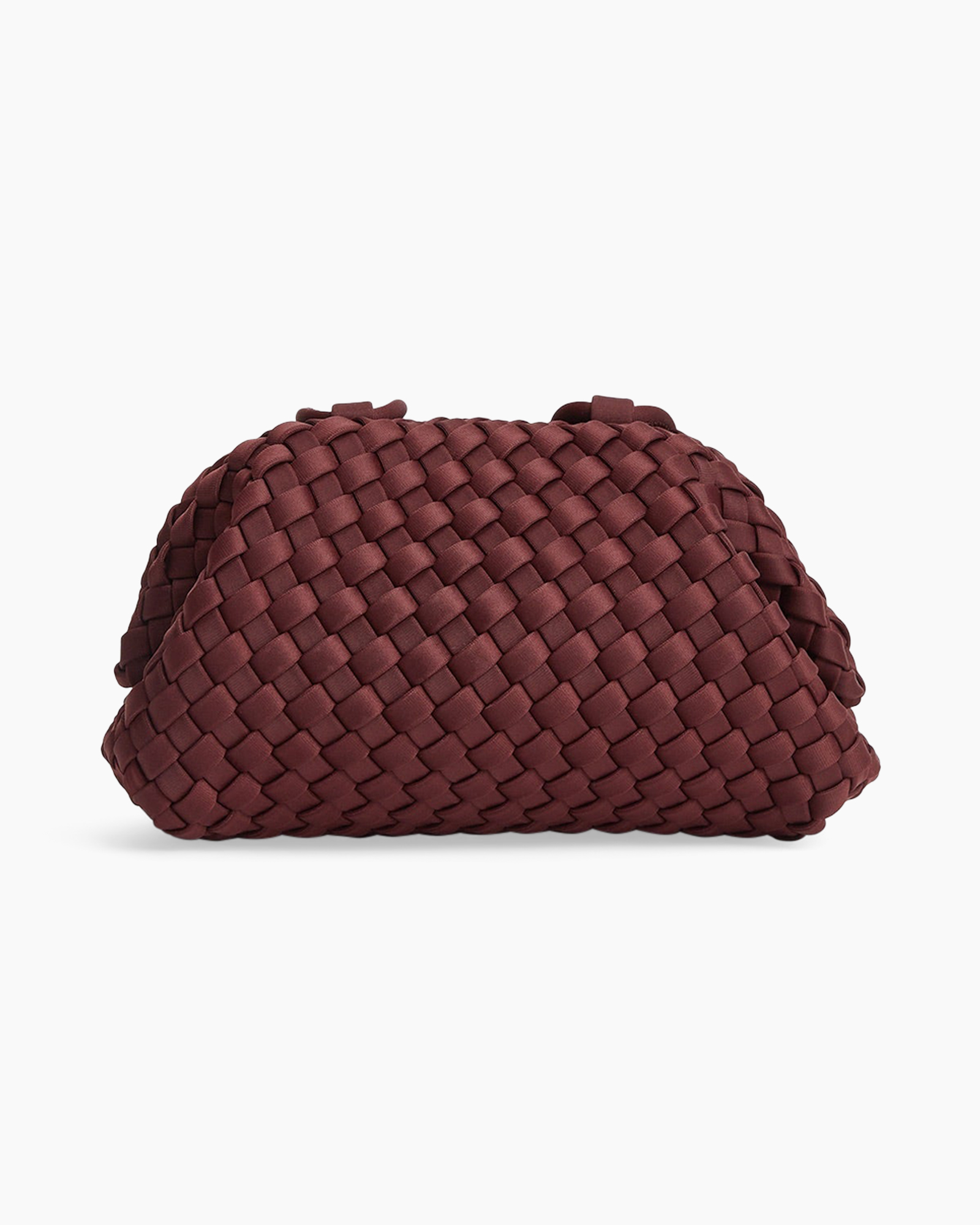 clutch, handbag, woven, maroon, bag