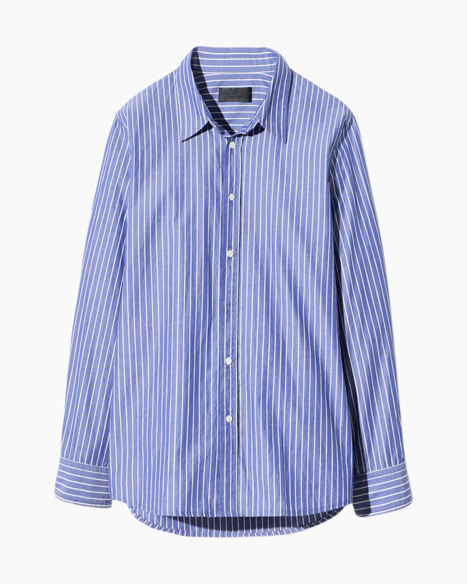 shirt,  striped,  blue,  button-down,  long-sleeve