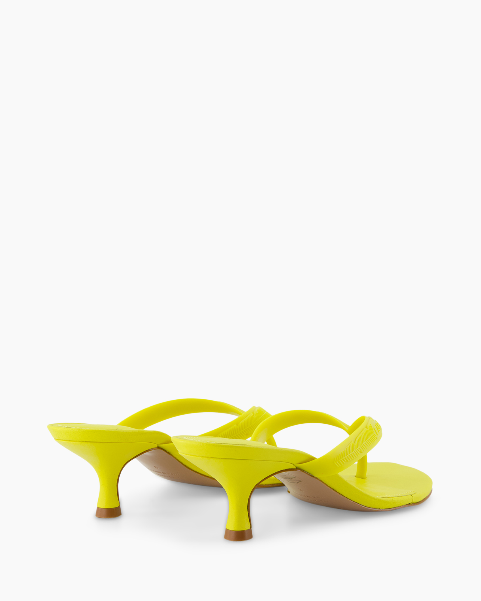 yellow, sandals, heeled, thong, slippers