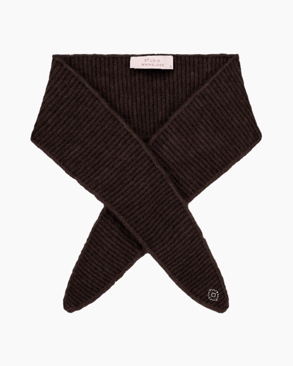 scarf, knit, brown, infant, wrap