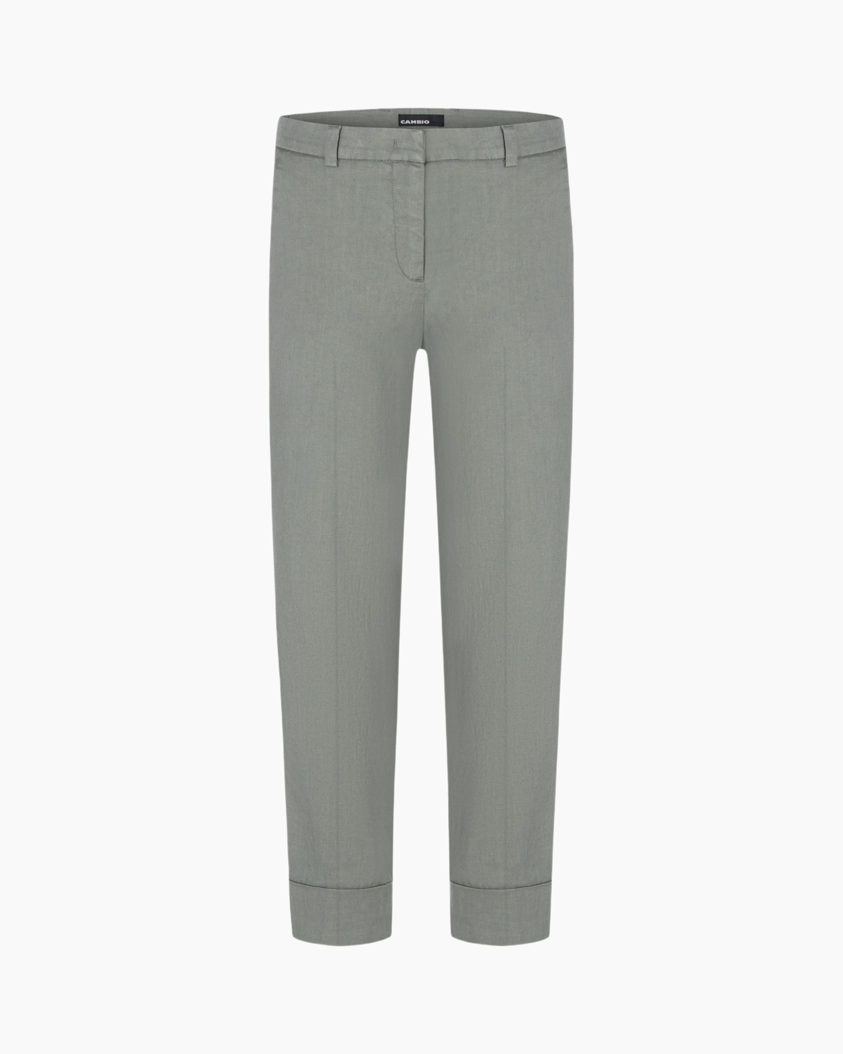 pants, trousers, slim, ankle-length, solid gray