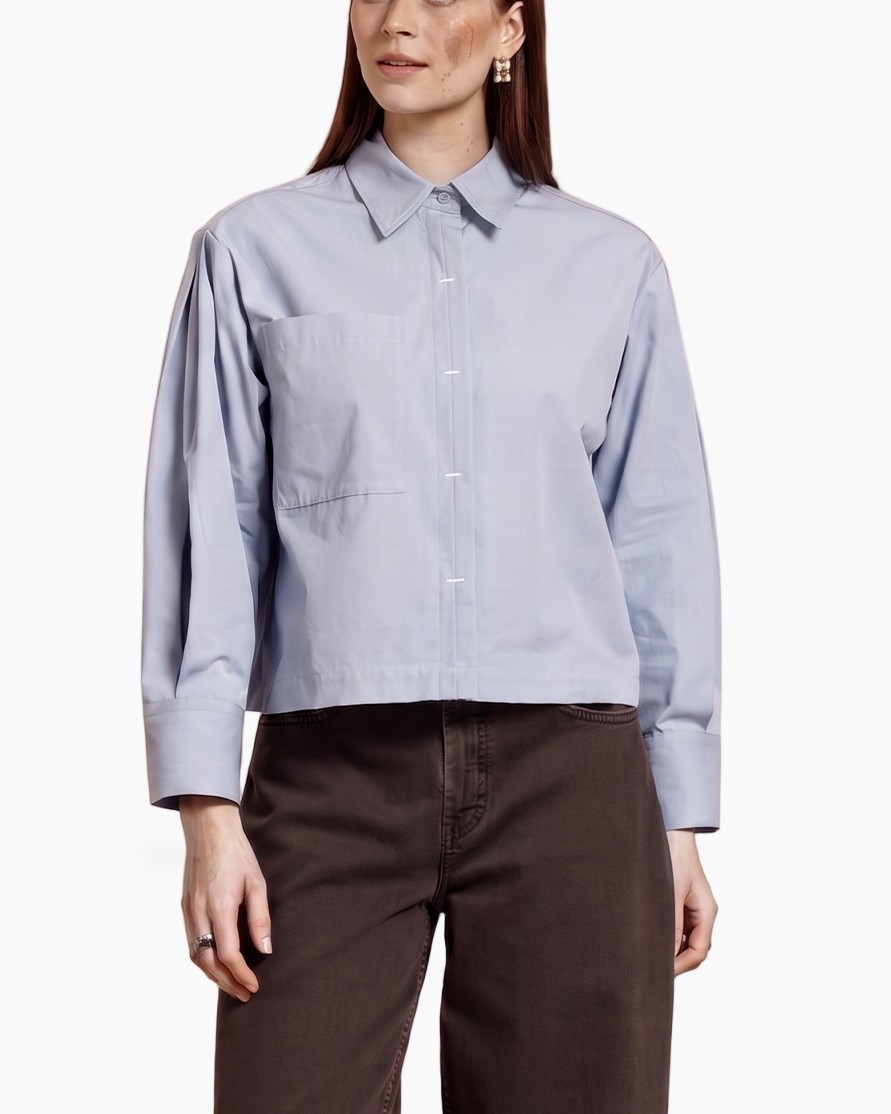 shirt, button-down, longsleeve, collared, pocket