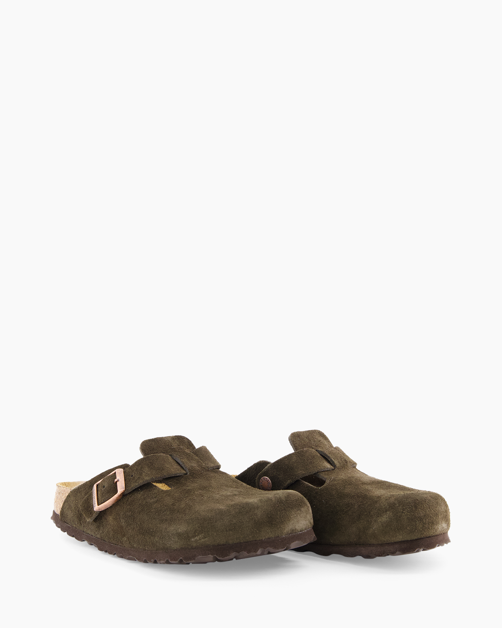 slippers, mules, olive, suede, buckles