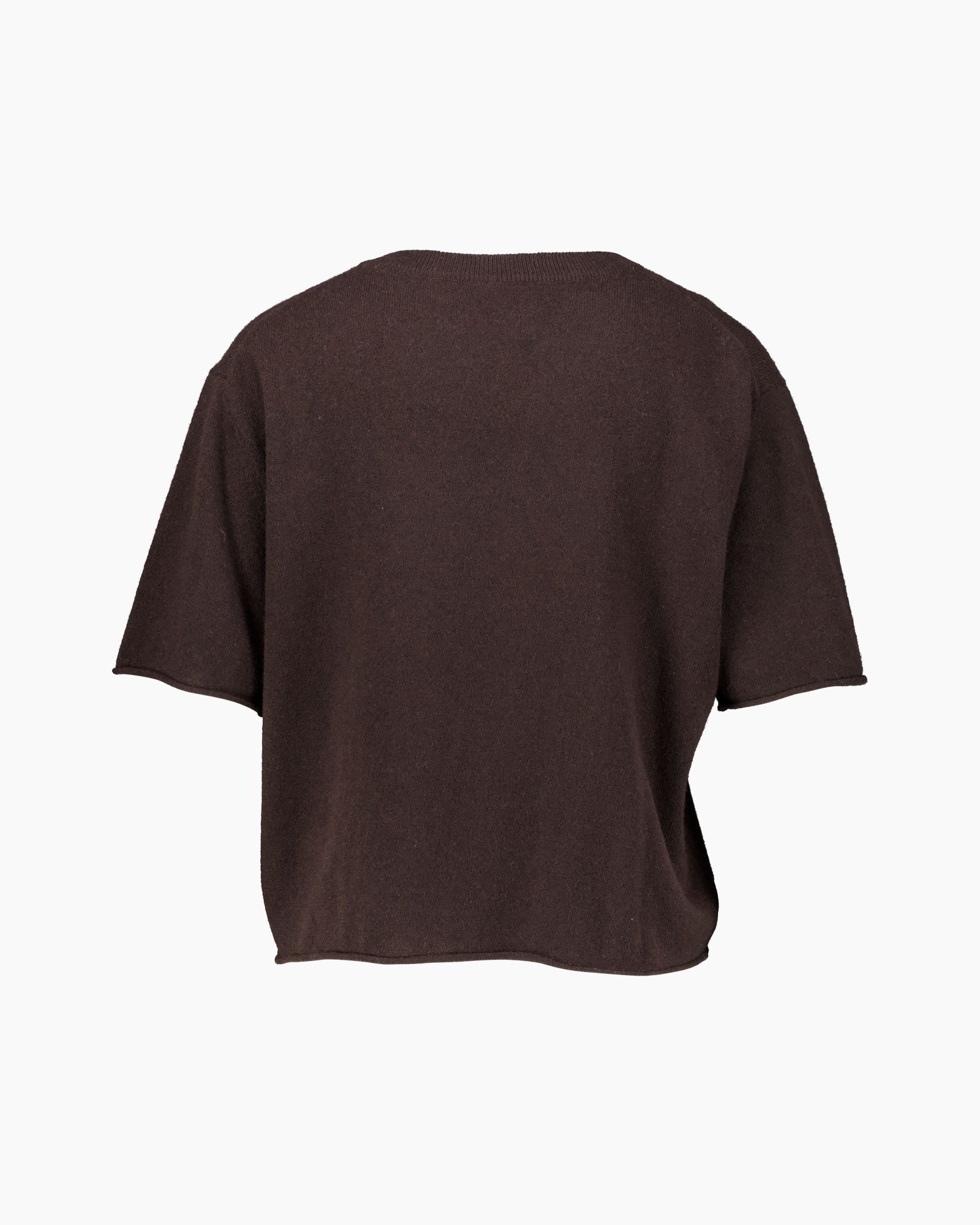tshirt, top, brown, short-sleeve, knit