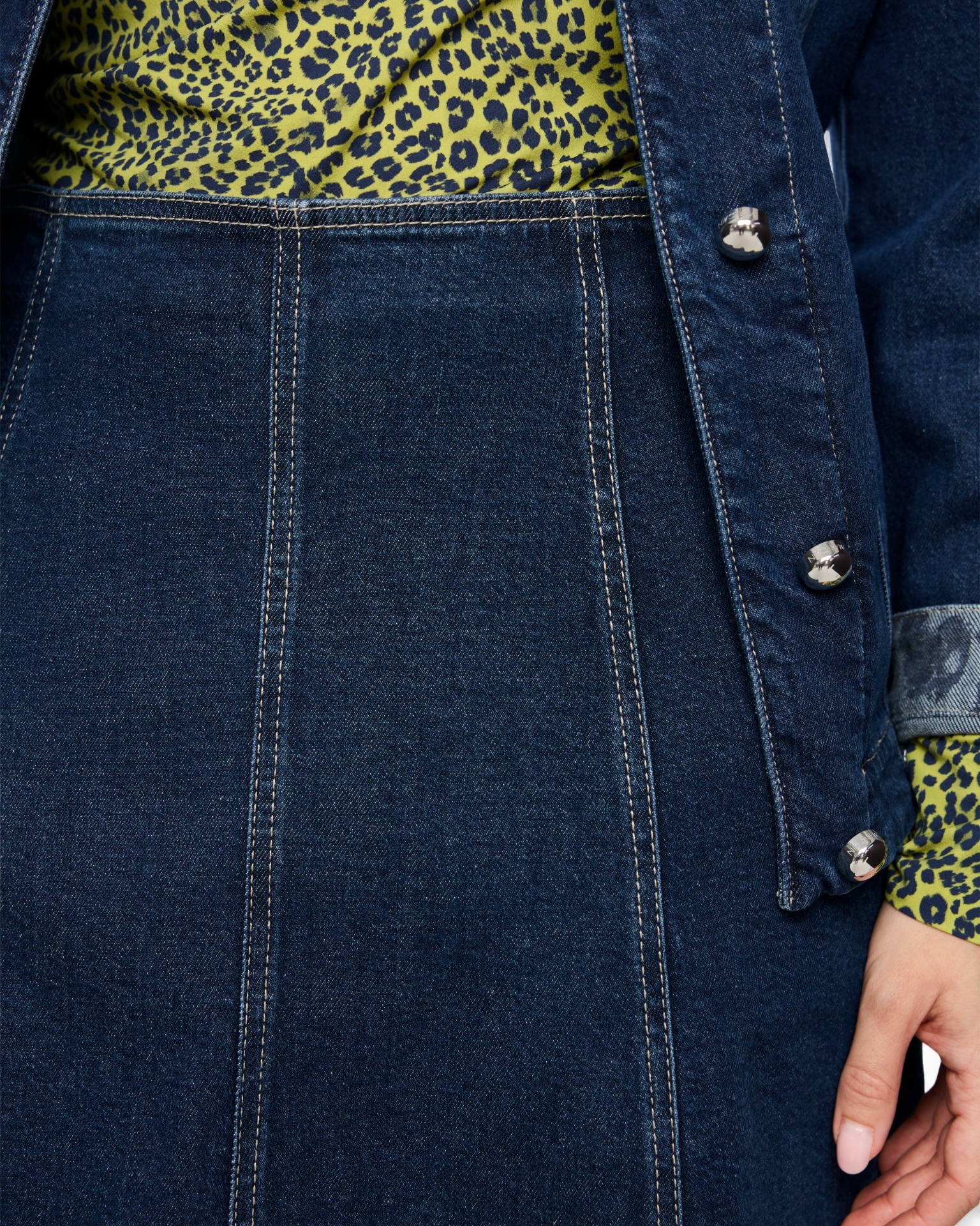 denim, jeans, skirt, blue, stitching