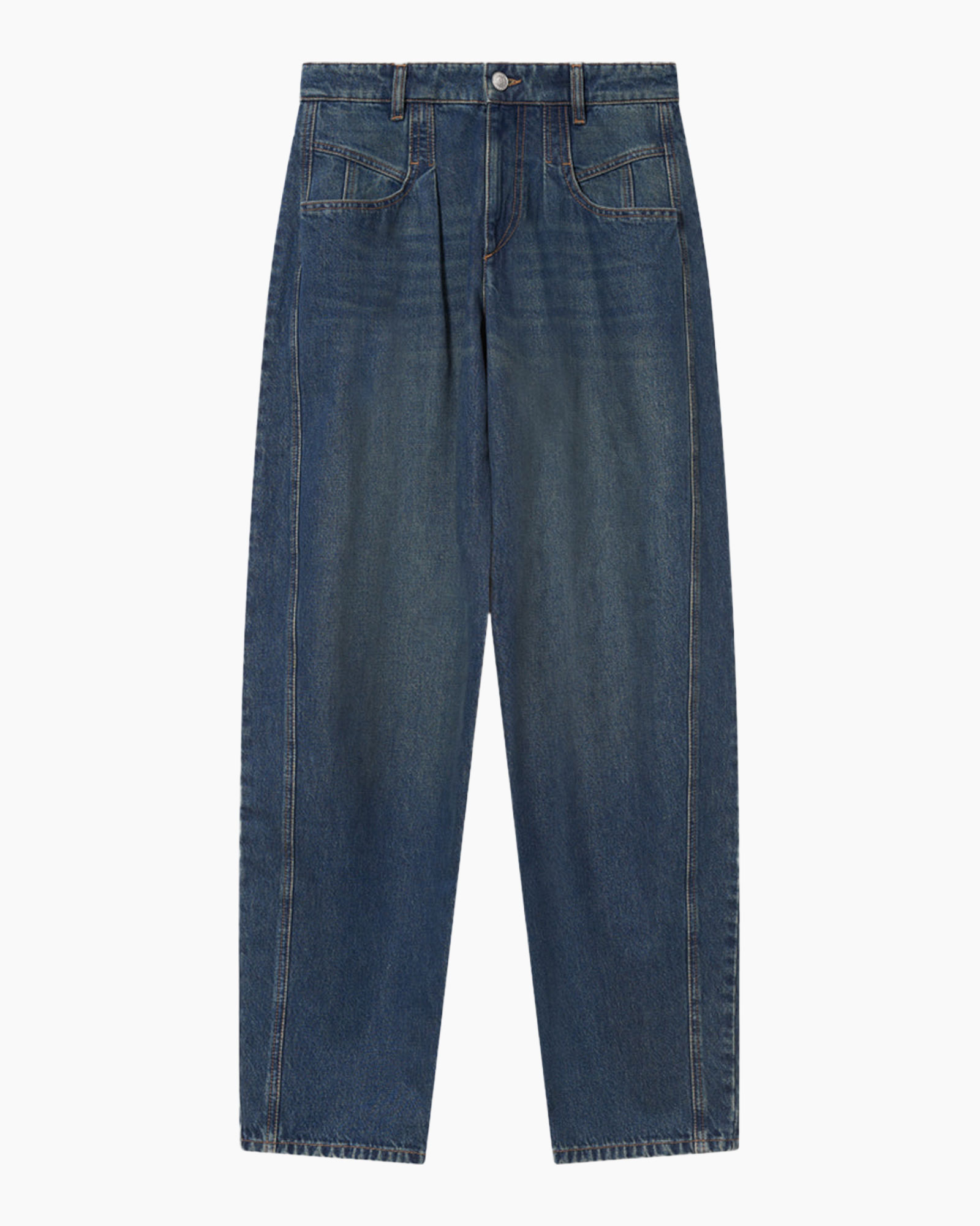 jeans, denim, blue, wide-leg, pockets