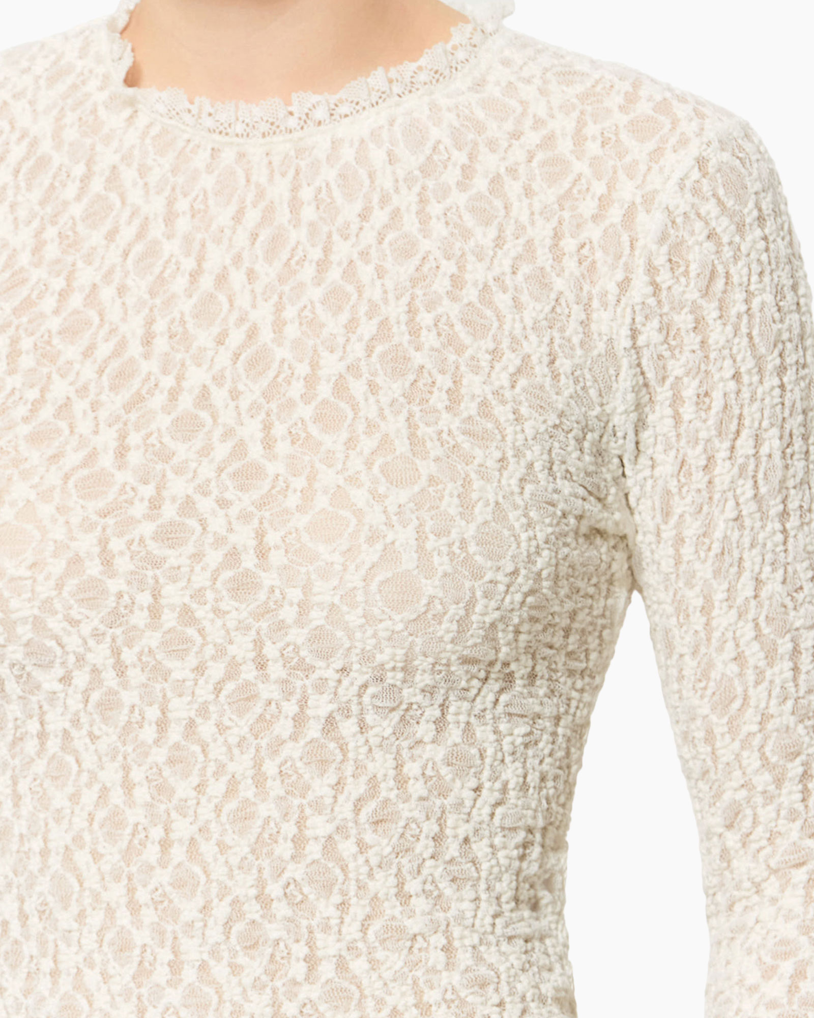 lace, lace-top, cream, knit, long-sleeve