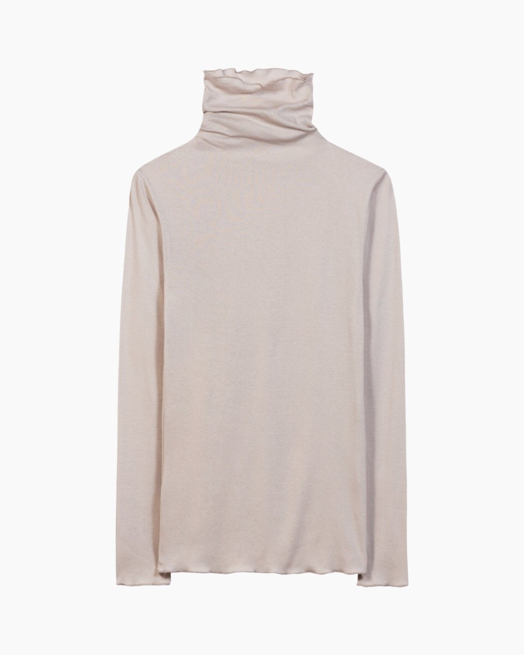 turtleneck, knit, beige, long-sleeve, top