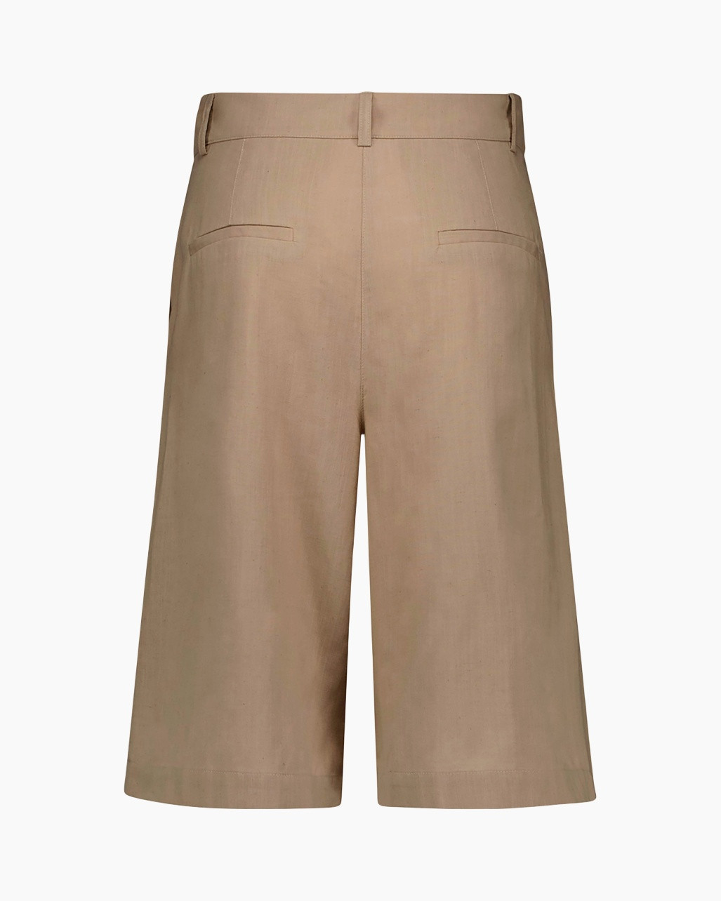 shorts, khaki, linen, back pockets, high waist