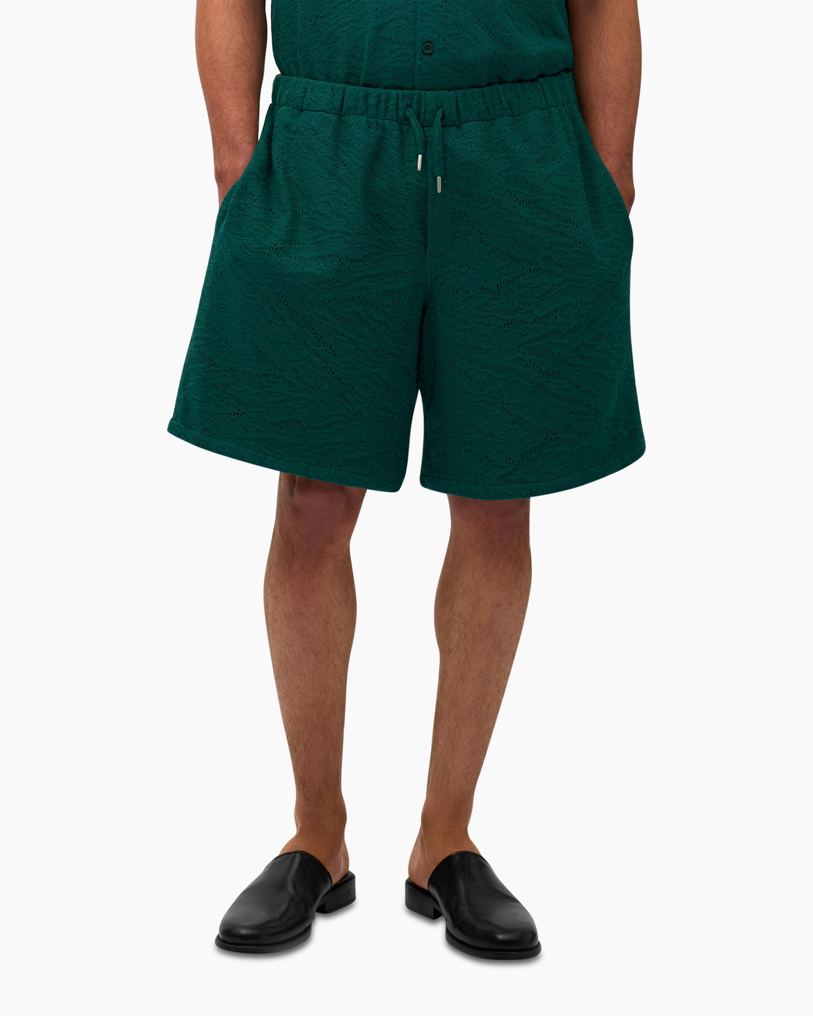 Korte Broek Crochet Short Donker Groen