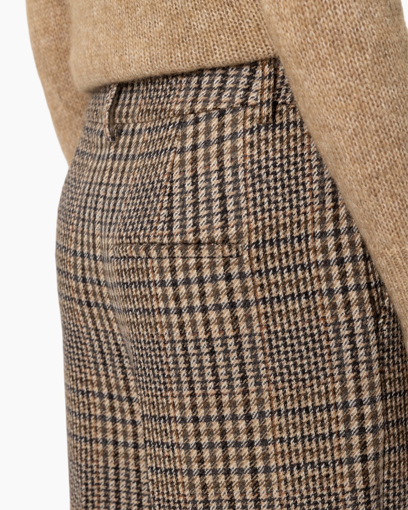 herringbone, tweed, pants, plaid, waistcoat not visible