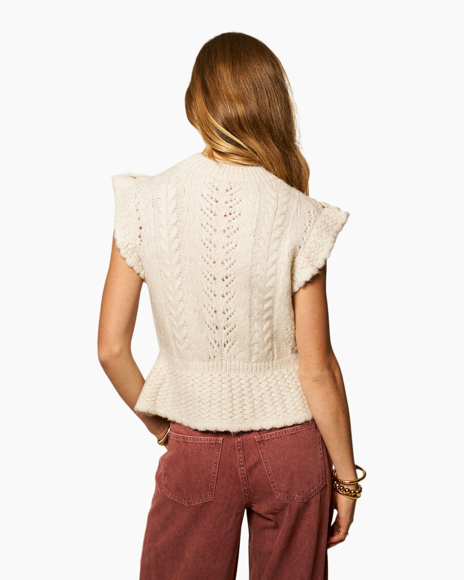 Blouse, Clothing, Knitwear, Sweater, Person