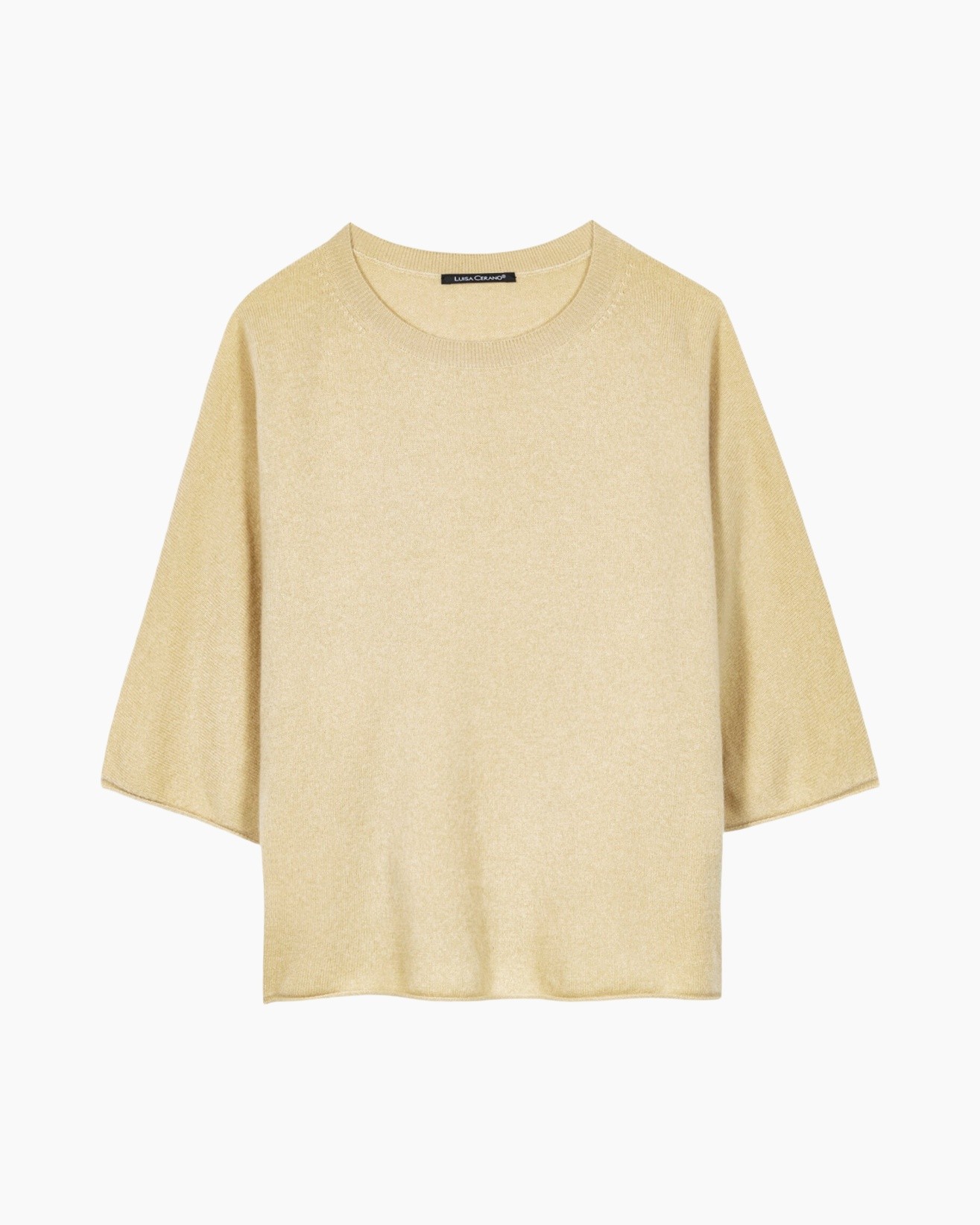 sweater, beige, long-sleeve, pull-over, knit