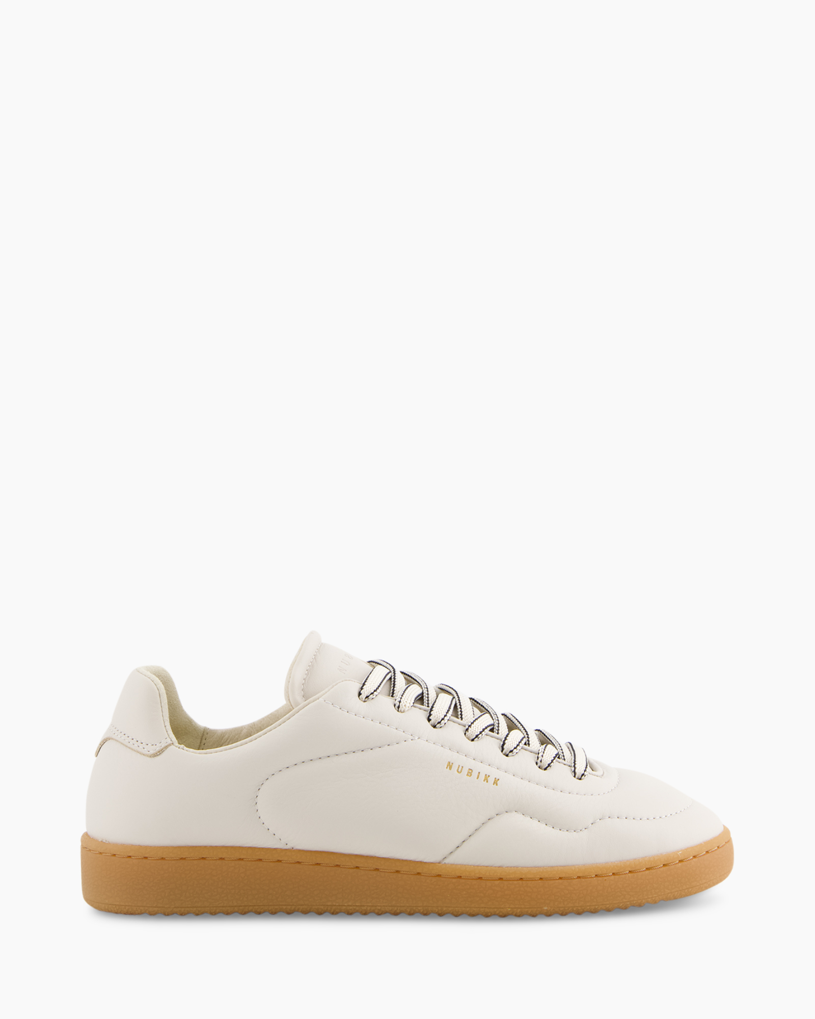 sneaker, white, gum sole, low top, lacing