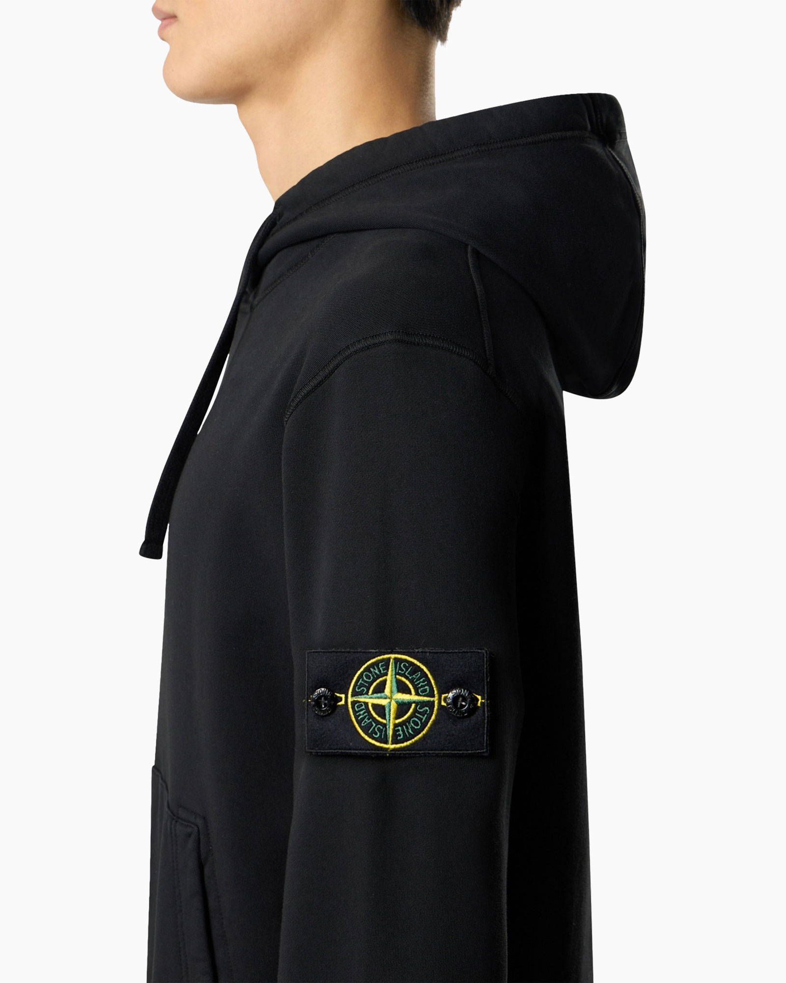 hoodie, black, patch, logo, long-sleeve