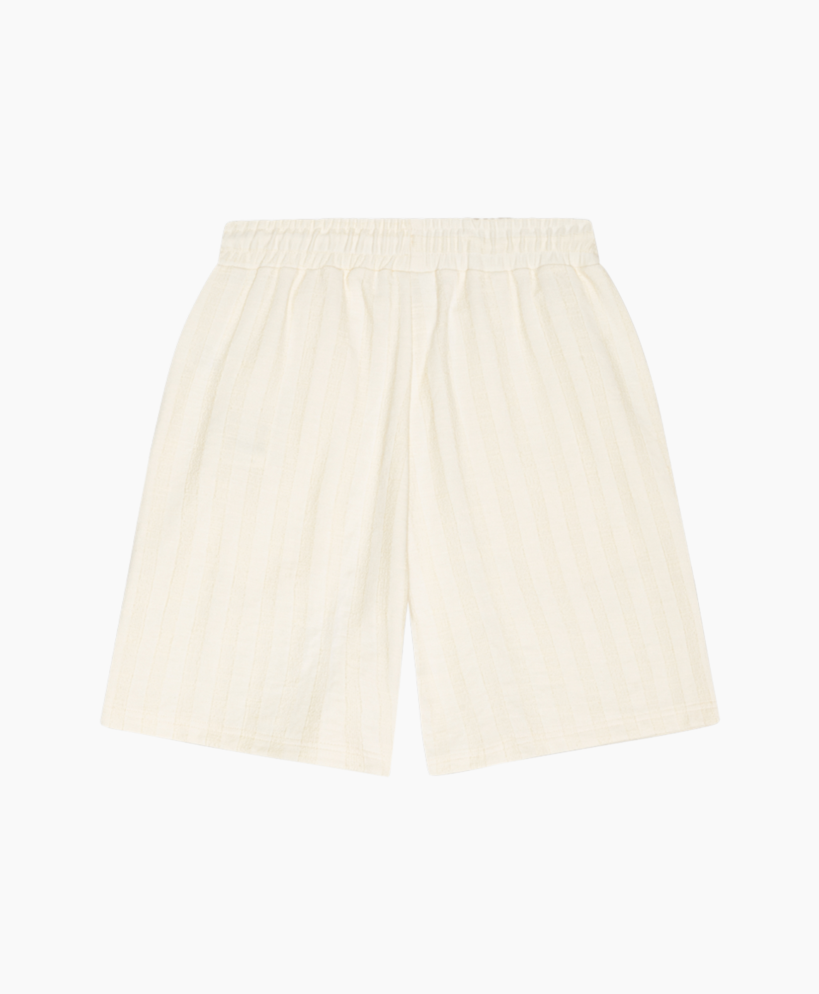 shorts, elastic waistband, drawstring, linen, striped pattern