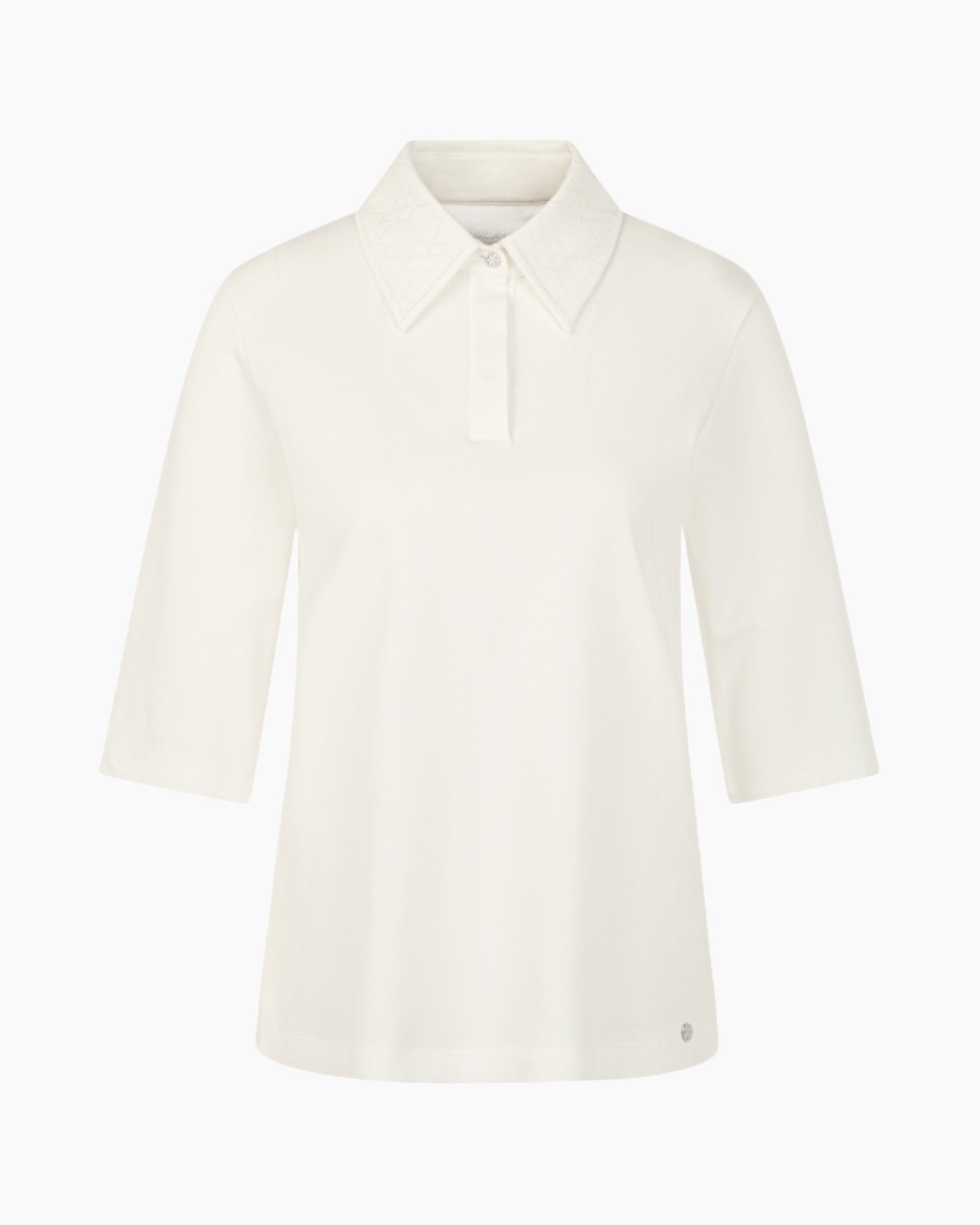 polo, collared, short, white, top