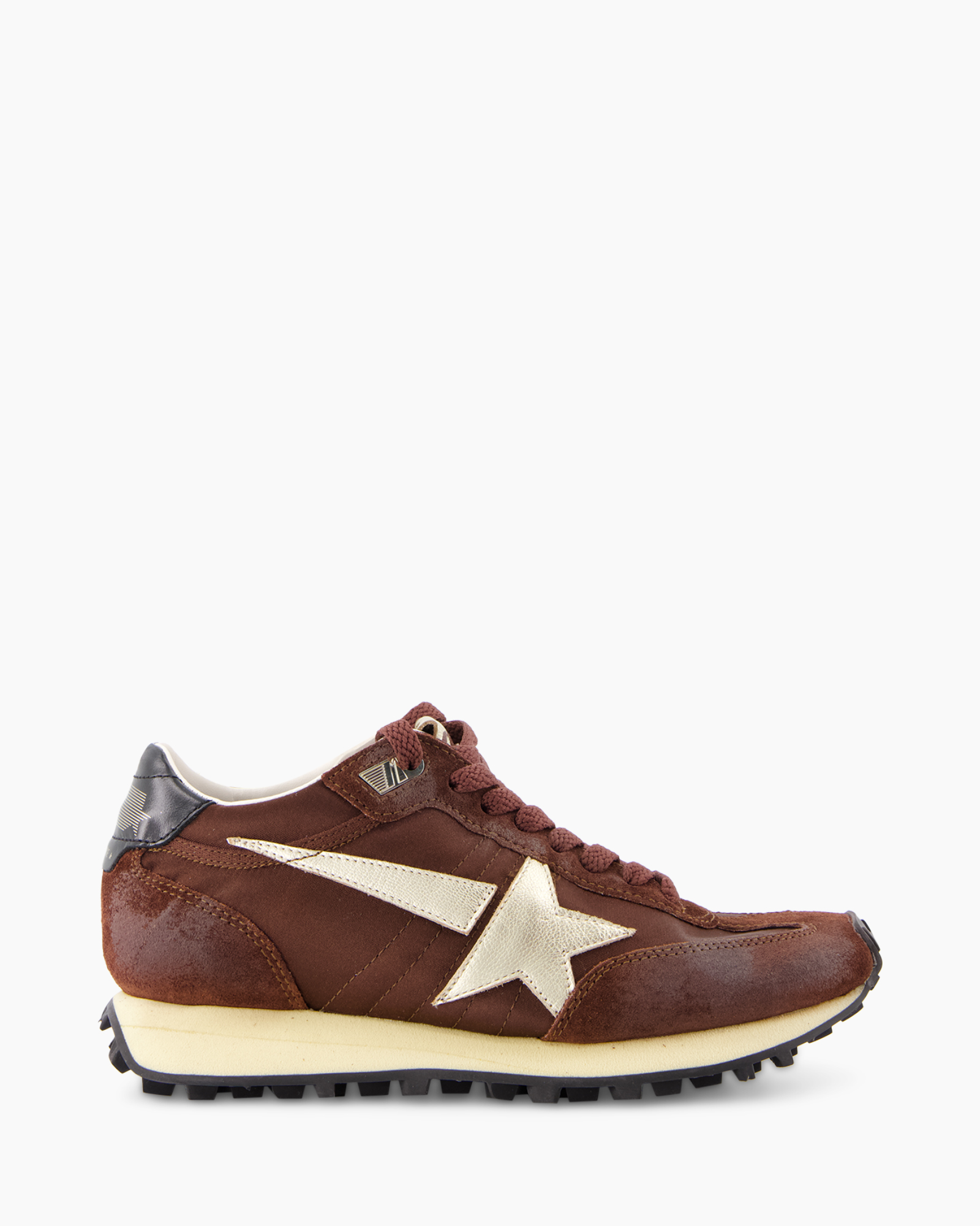 sneaker, shoe, brown, star logo, lace-up