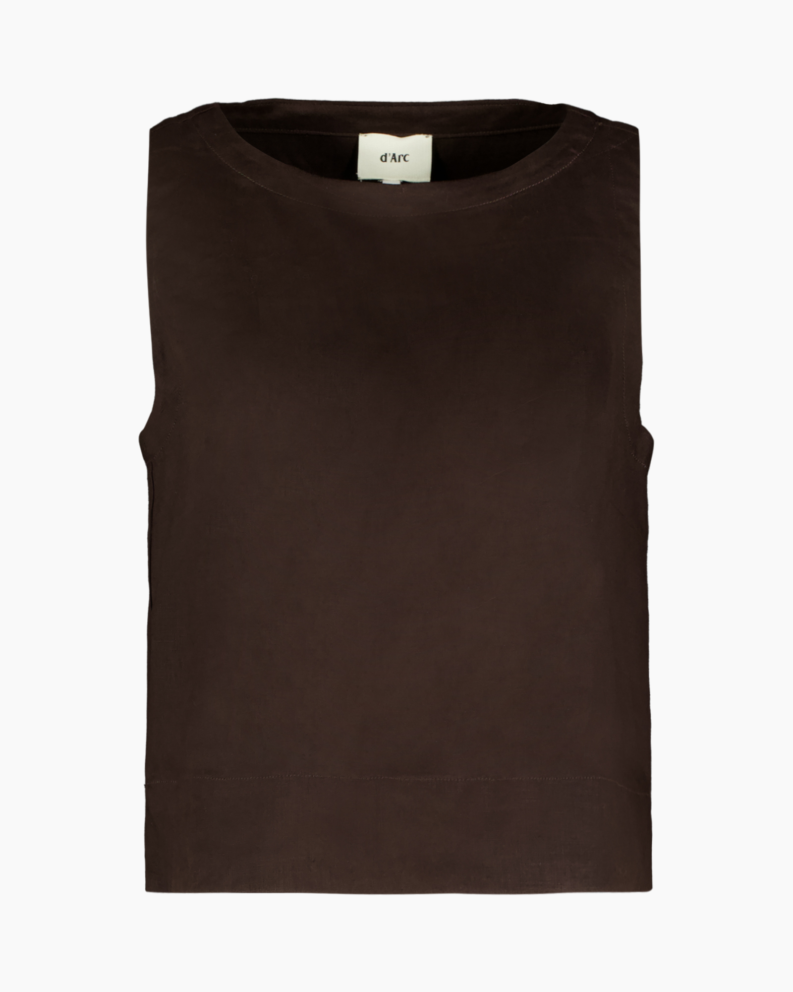 tank top, sleeveless, brown, cotton, basic