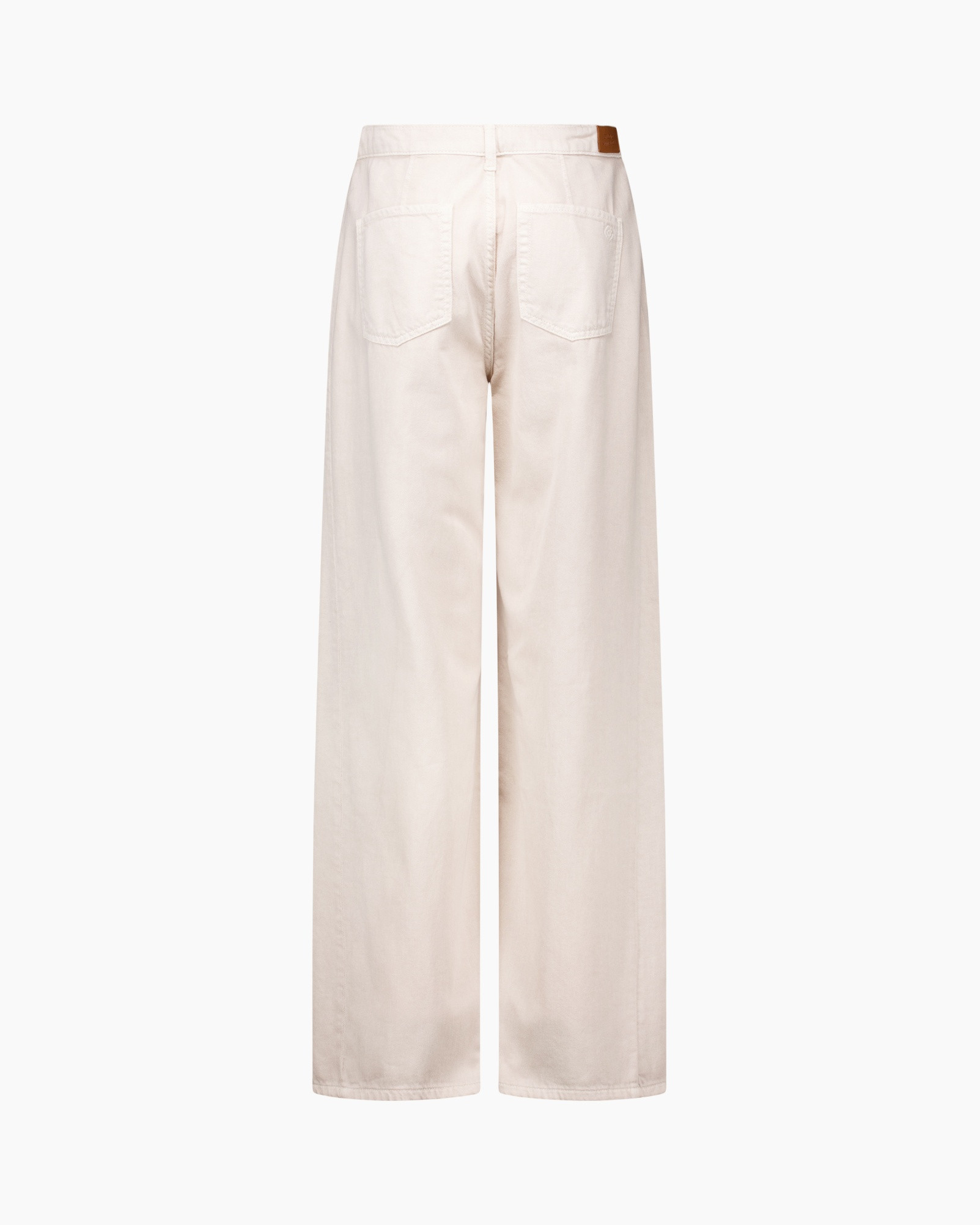 pants, trousers, cream, wide-leg, back pockets