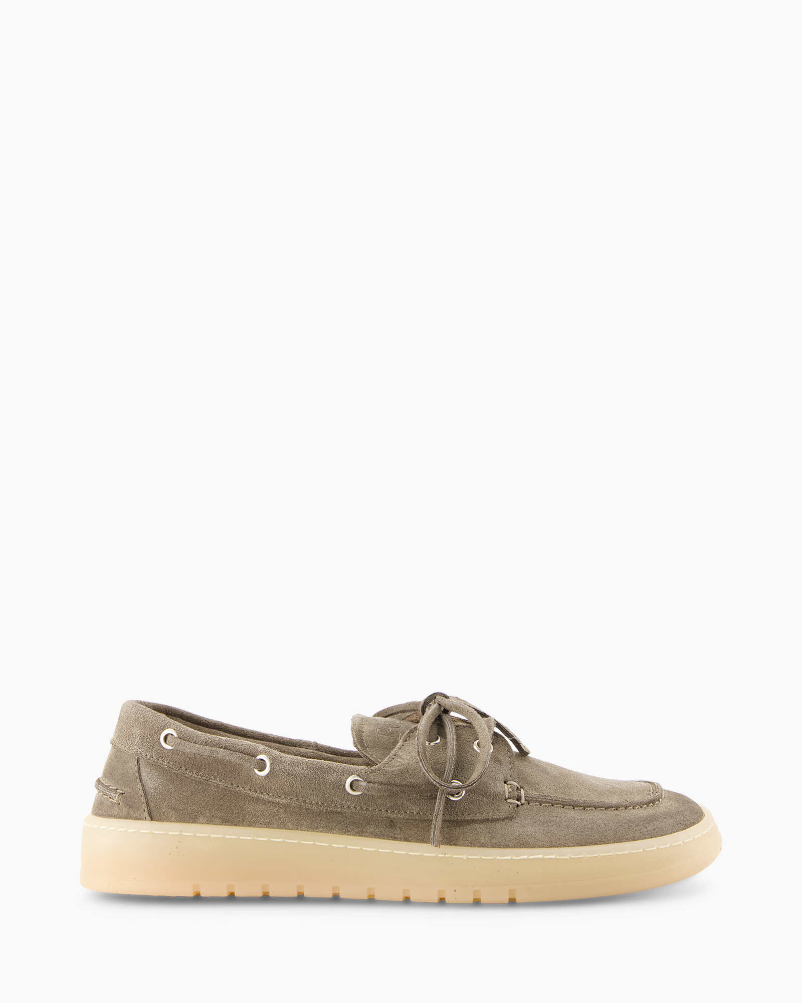 loafer, moccasin, suede, gray, rubber sole