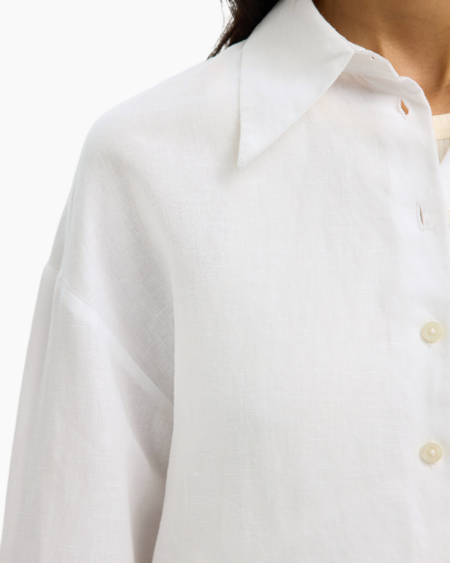 Shirt, Linen, Long Sleeve, Blouse, Coat