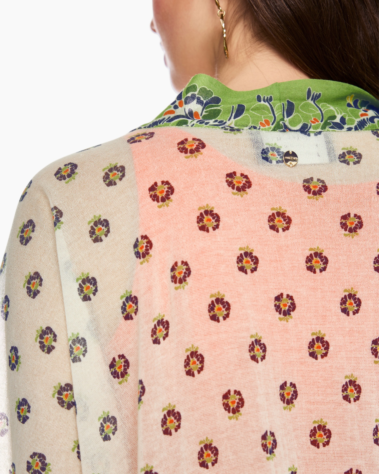 knitwear, cardigan, print, pastel, collared-neck