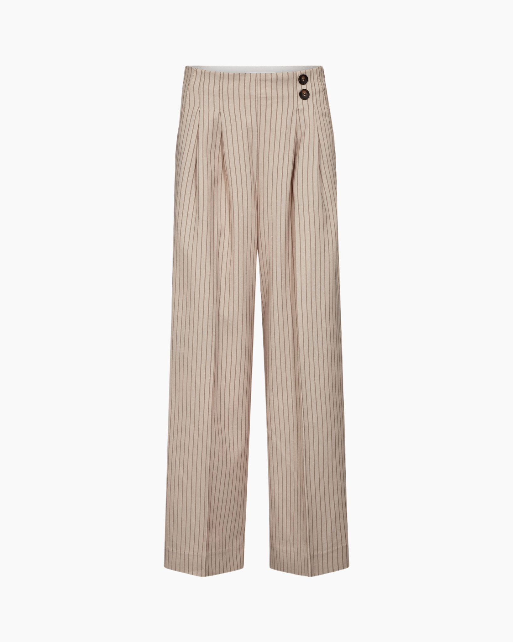 pants, trousers, pinstripe, beige, high-waist