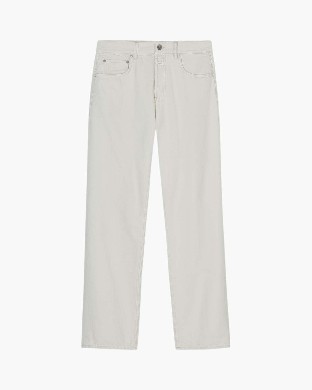 pants, jeans, light gray, straight leg, five-pocket