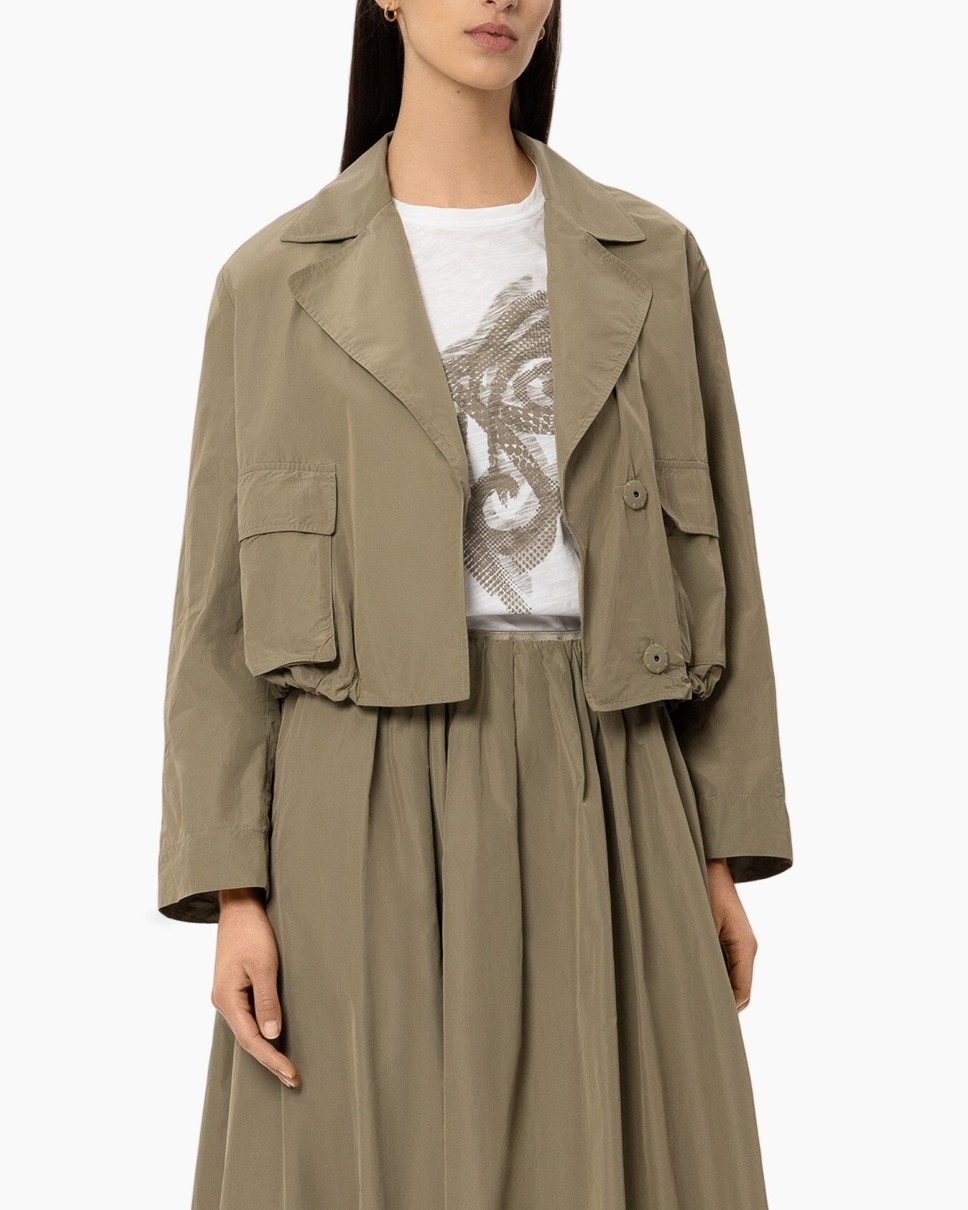 trench, cotton, khaki, front-pocket, relaxed-fit