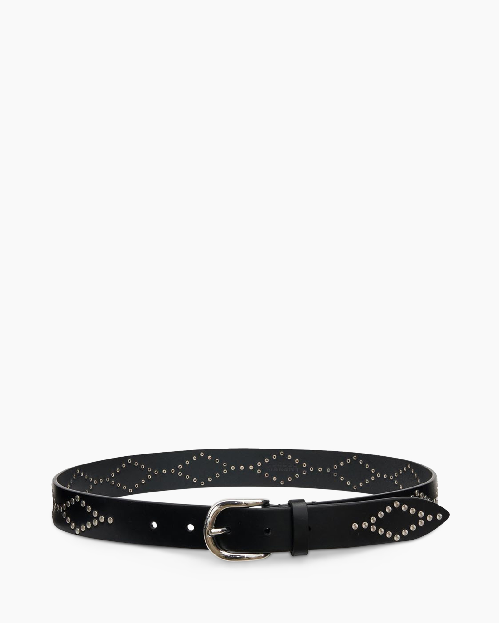 belt, black, studded, metal-eyelet, waist-strap