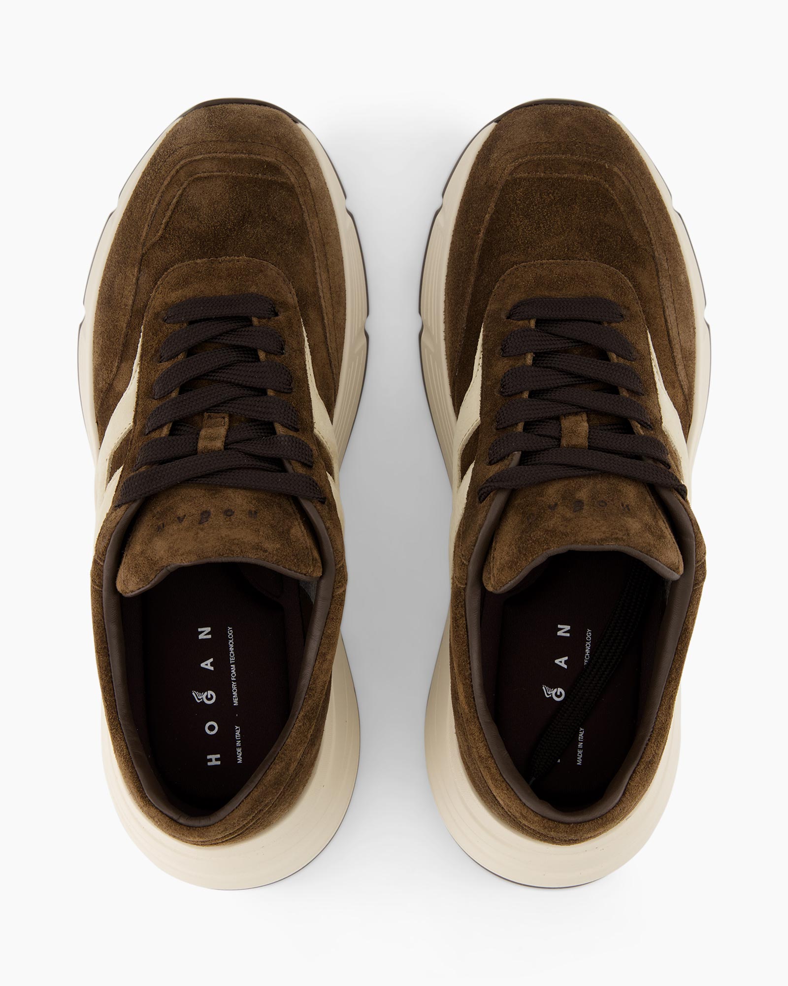 sneakers, brown, suede, lace-up, chunky-sole