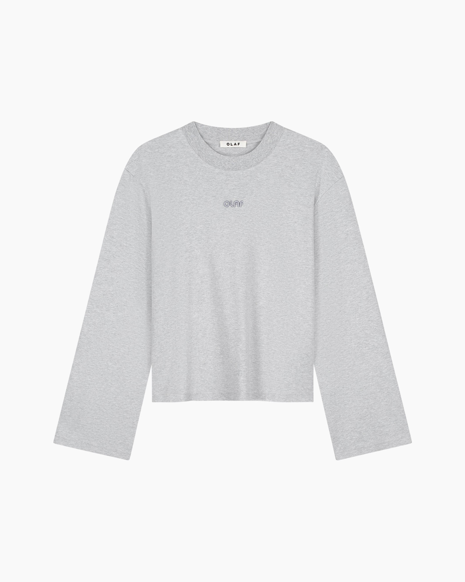 sweater, long-sleeve, gray, crew-neck, small-logo