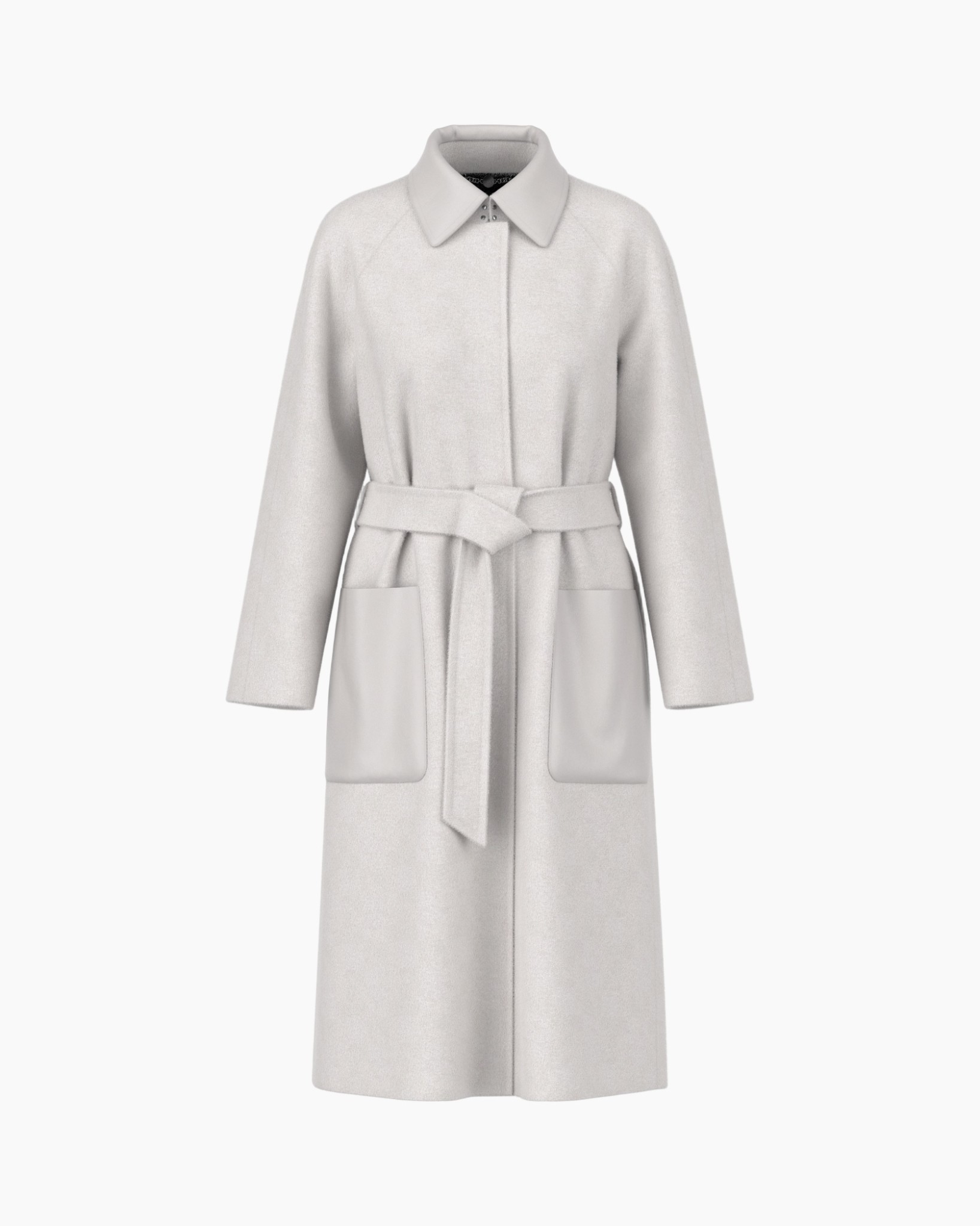 coat, long, belt, pockets, midweight