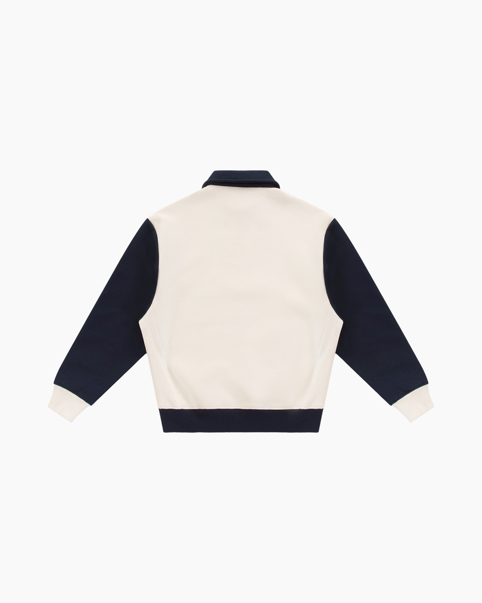 color-block, crewneck, zipper, logo, polo-sweatshirt