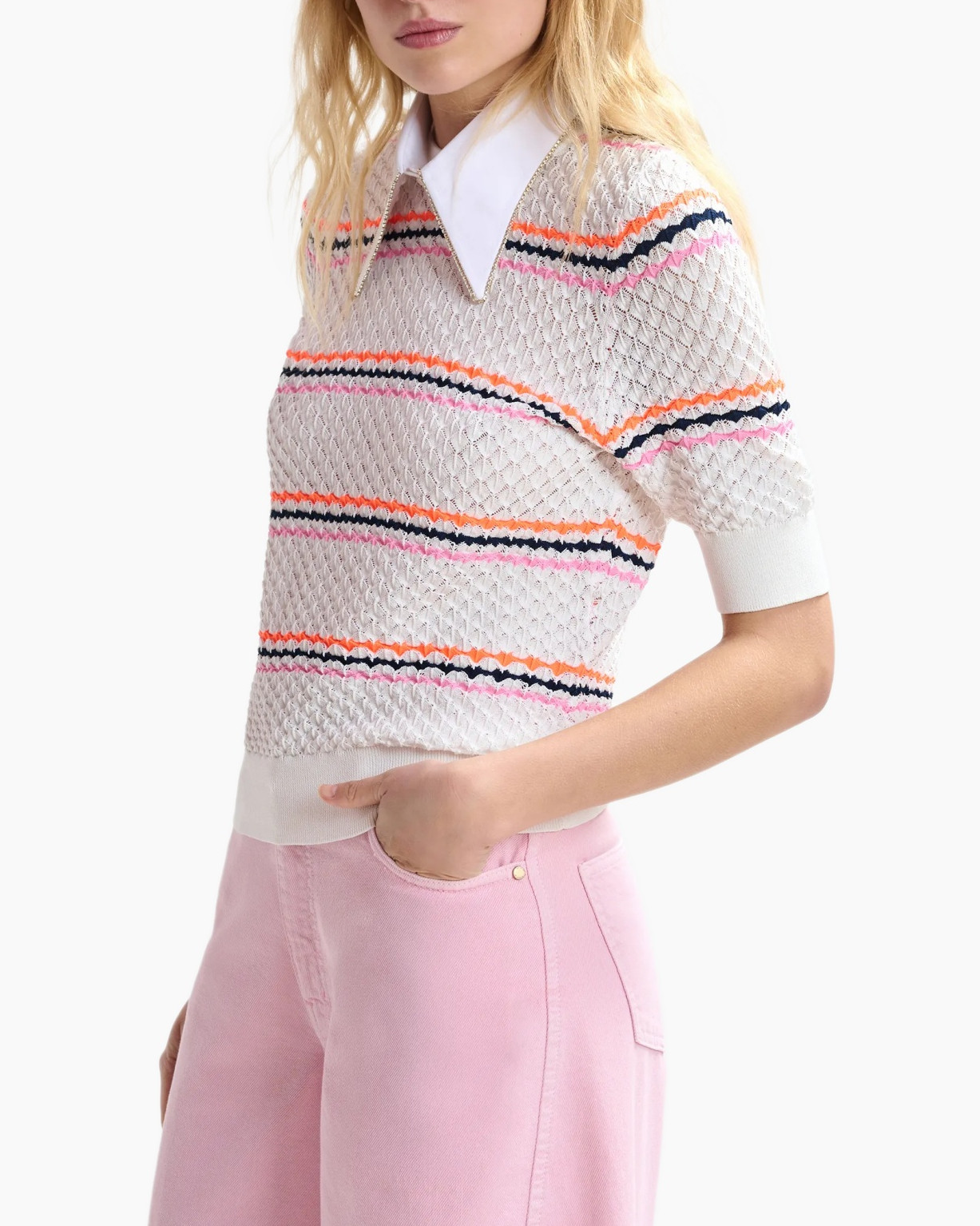 Blouse, Shirt, Sweater, Person, Woman