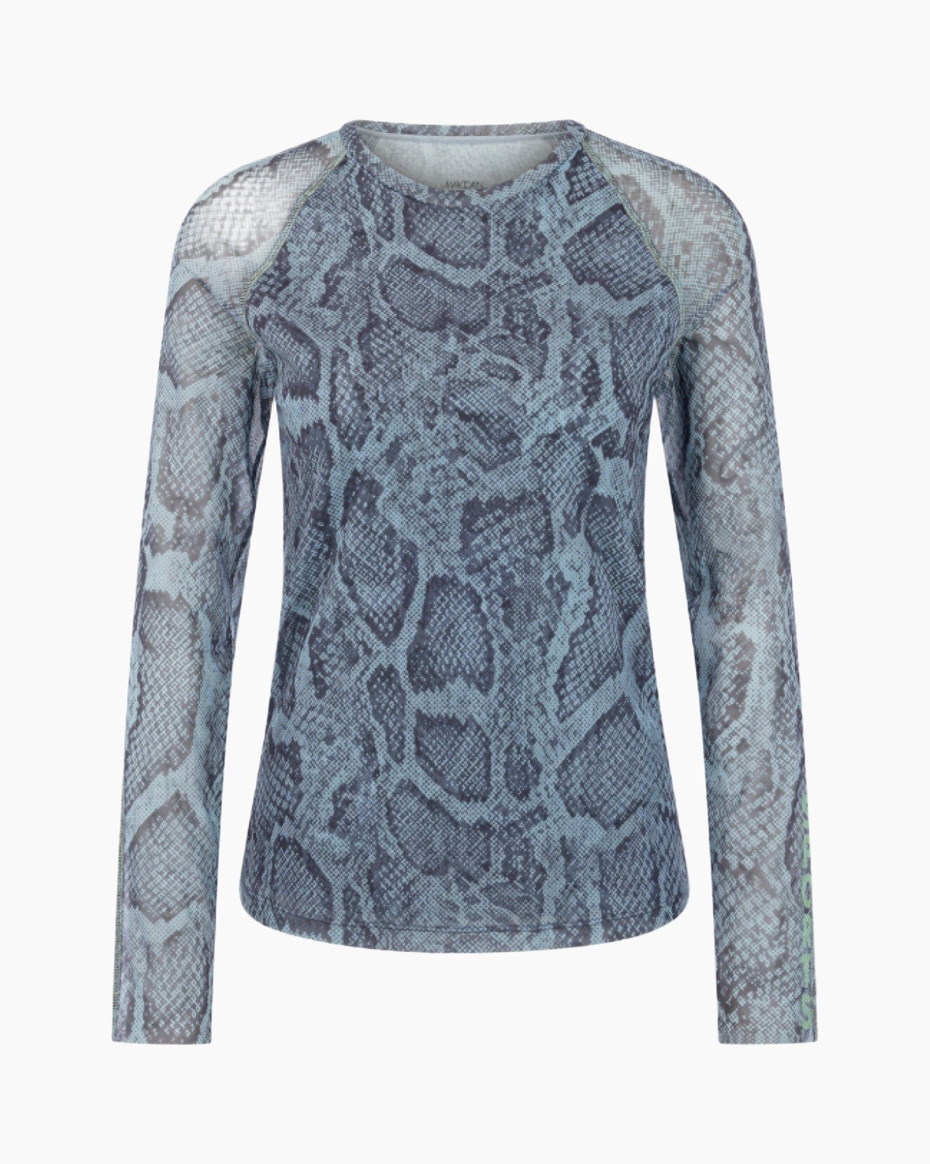 snake print, snakeskin, long sleeve, blue-gray, knit top