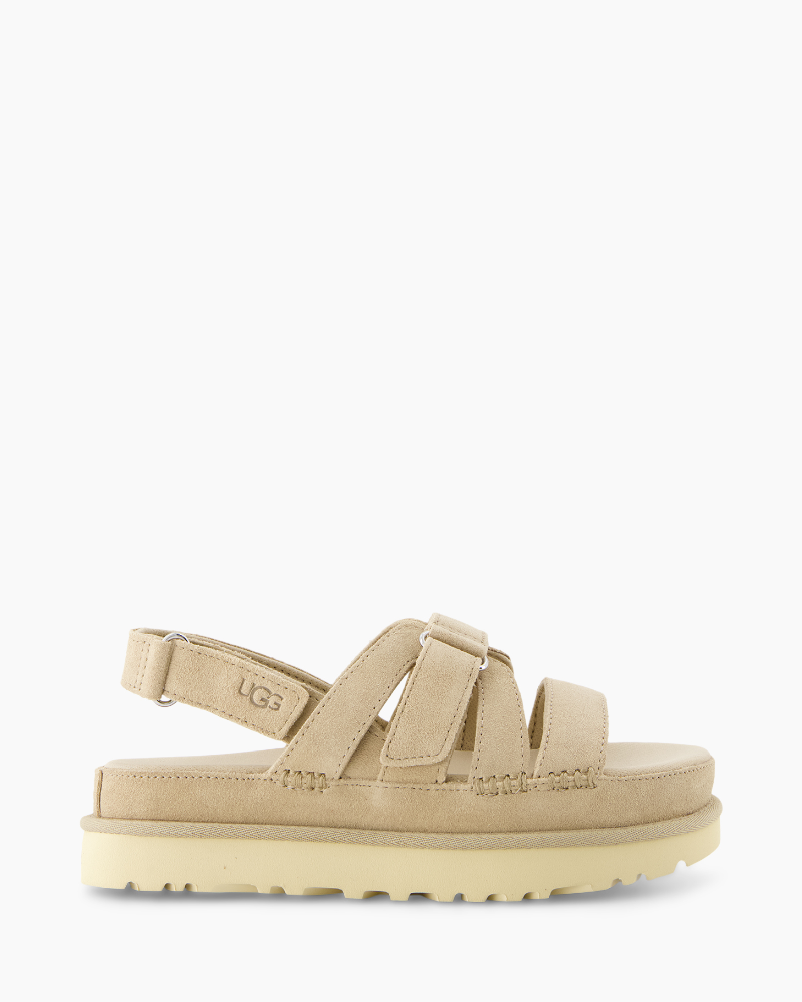 sandals, strappy, beige, suede, UGG
