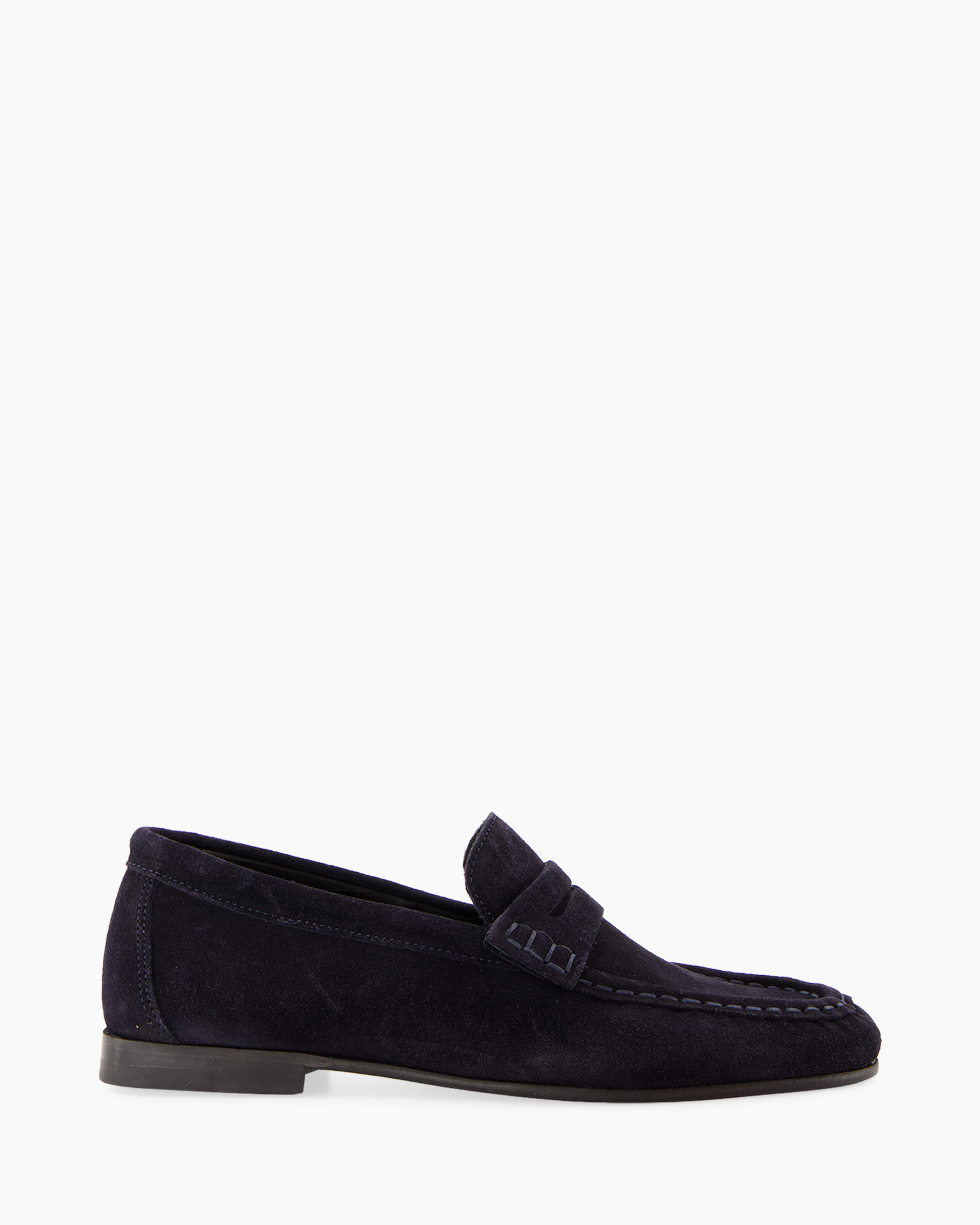 loafers, slip-on, suede, navy, men’s