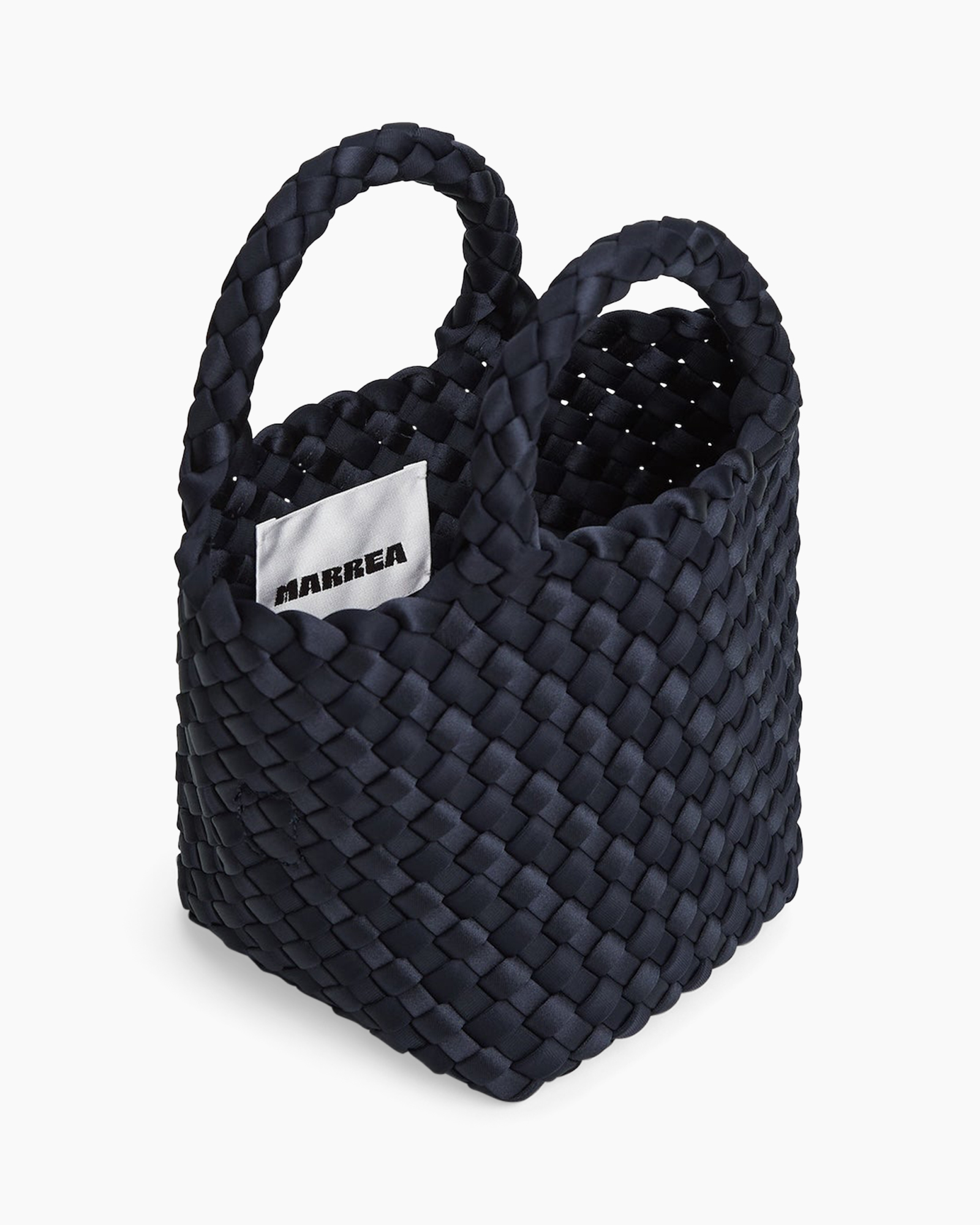 handbag, woven, crossbody, navy, purse
