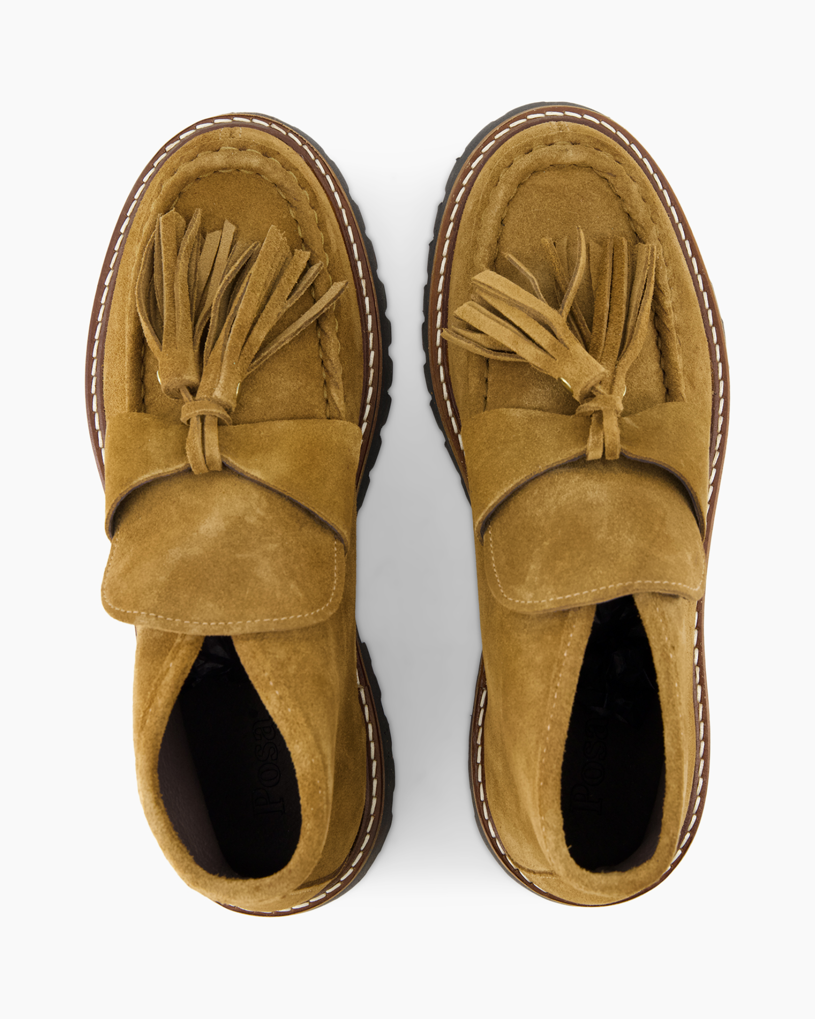 loafer, moccasin, suede, tassel, brown