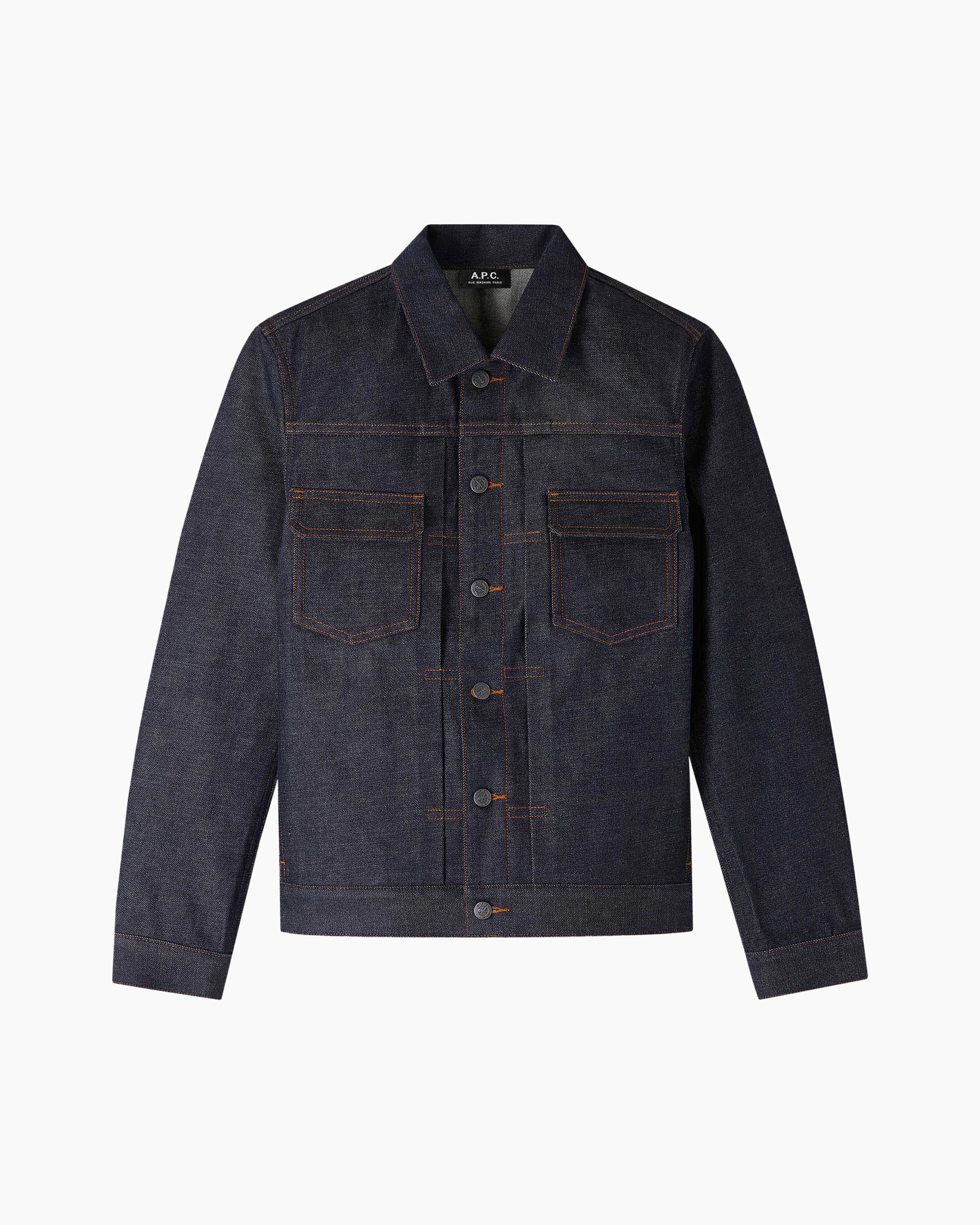 denim, jacket, jean, two-pocket, button-down