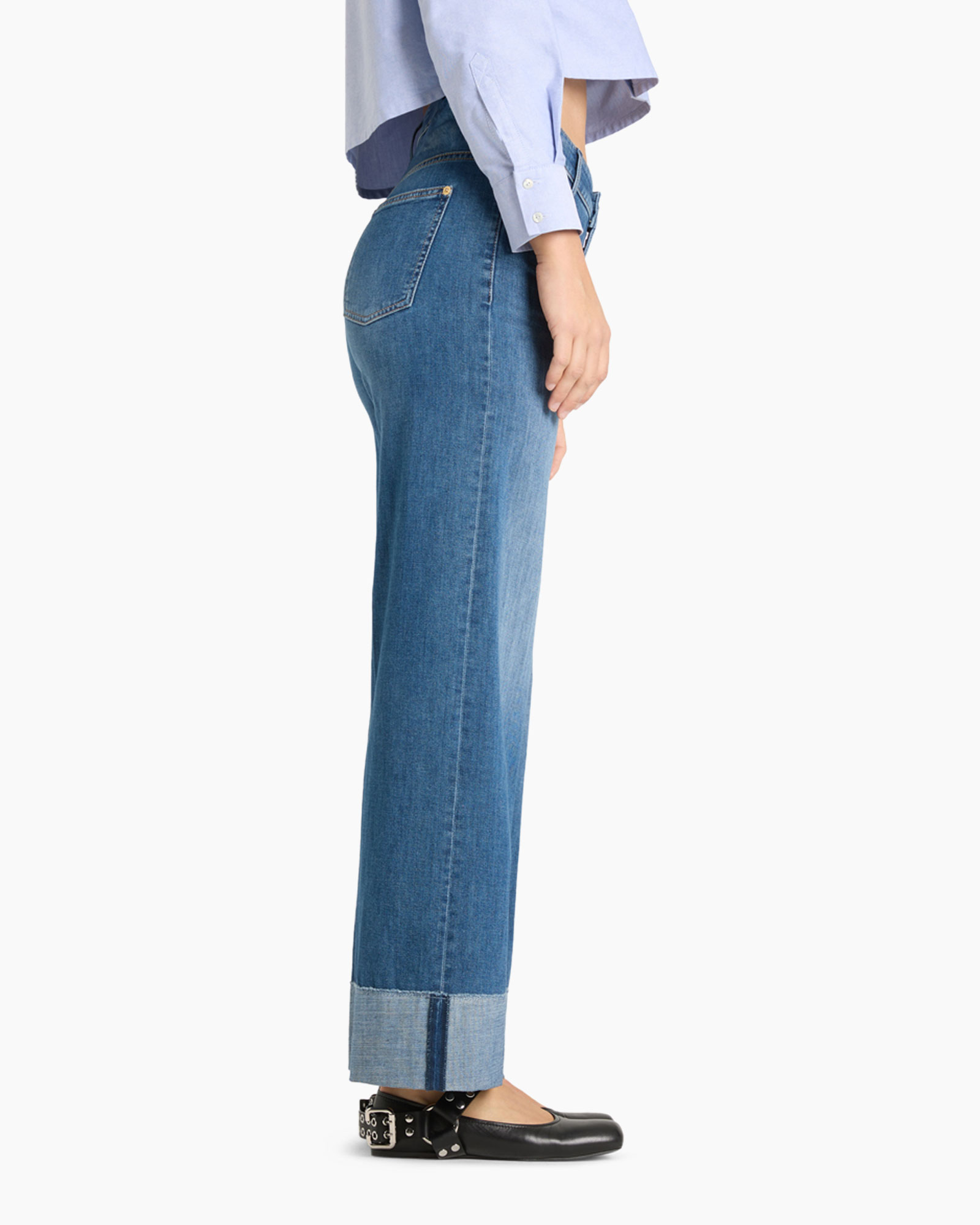 Jeans Antonia midden blauw