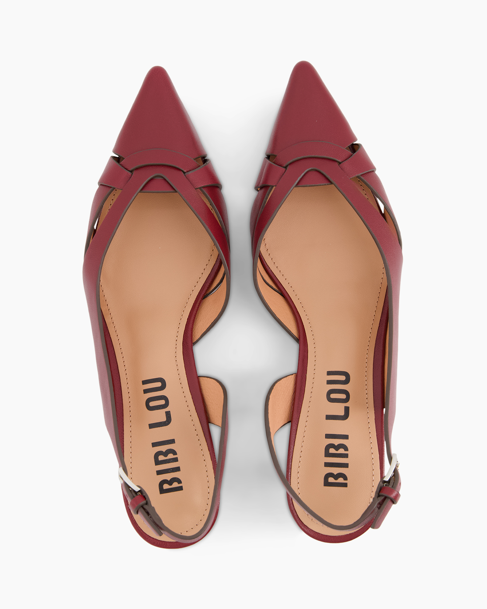 flat shoes, women's sandals, red color, peep-toe, ankle strap