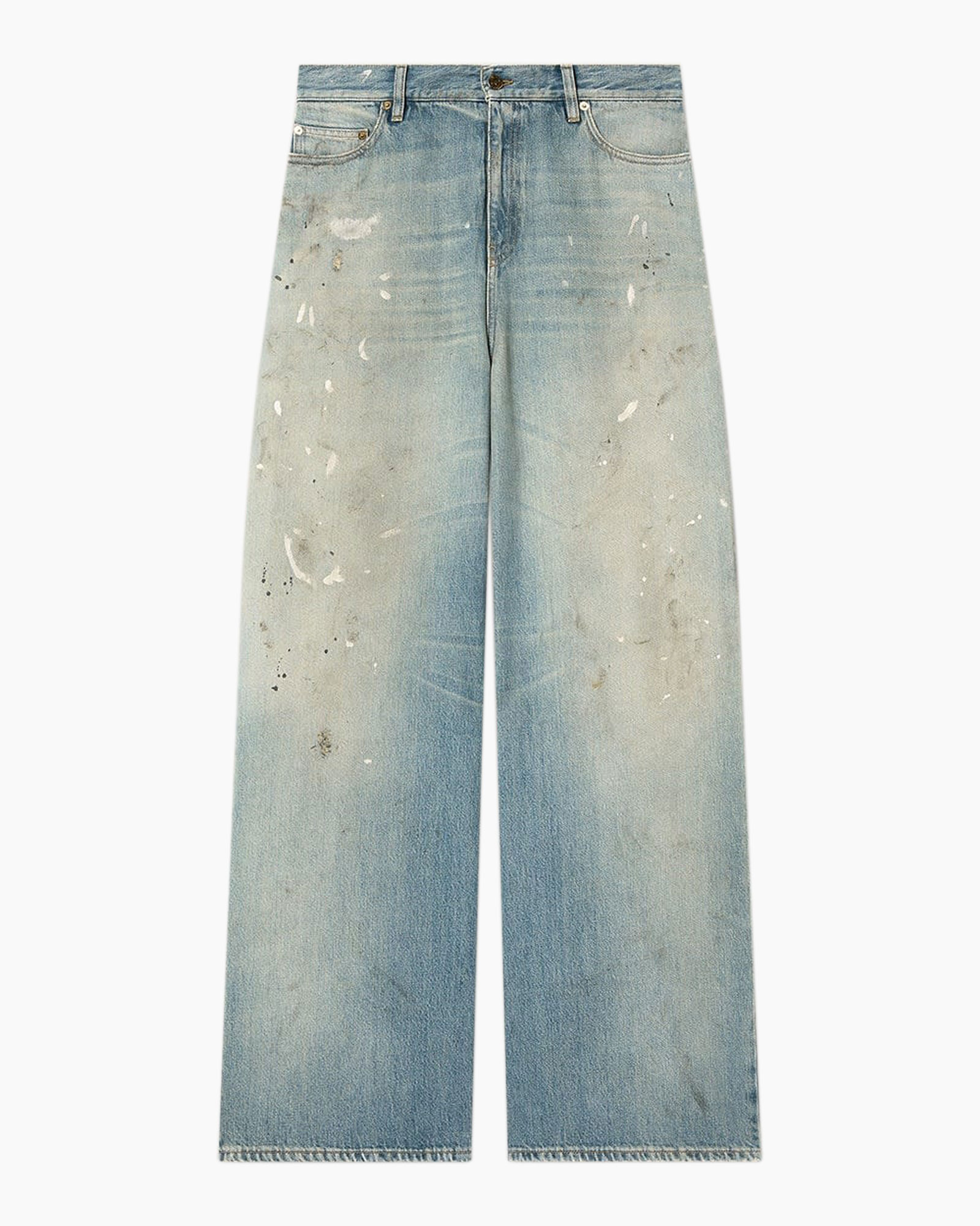jeans, denim, distressed, light blue, wide leg