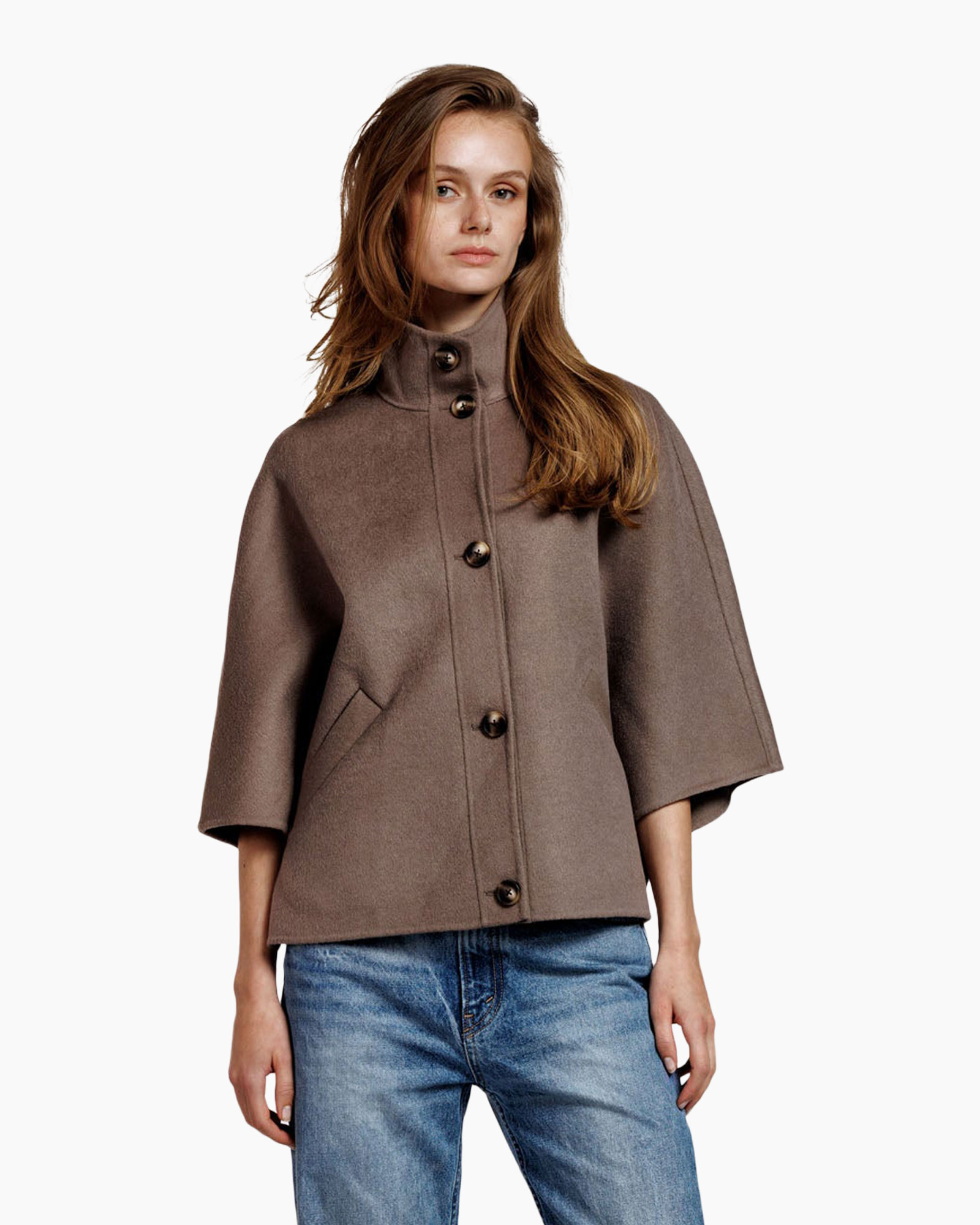 Fashion, Coat, Cape, Jeans, Person
