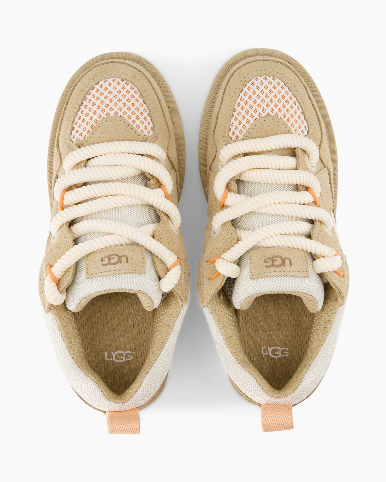 sneakers, tan, mesh, laces, UGG