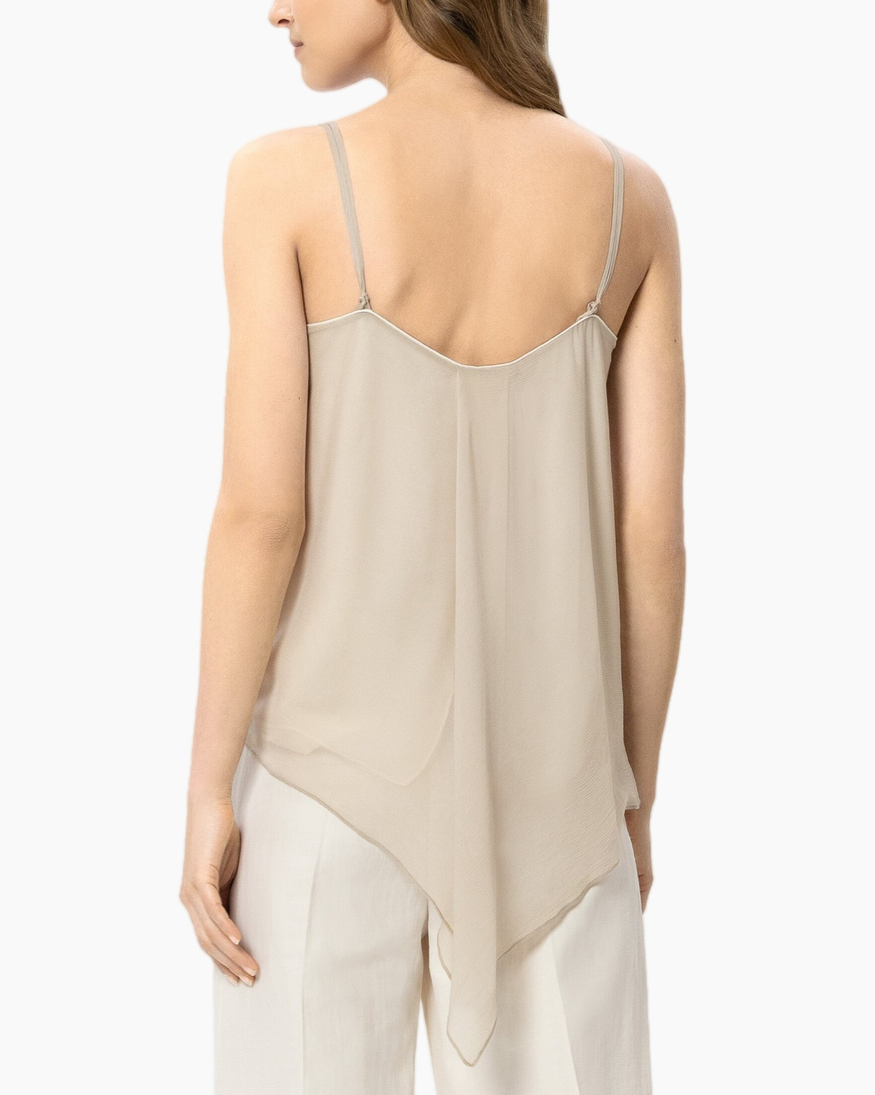 tank top, camisole, beige, spaghetti straps, sheer