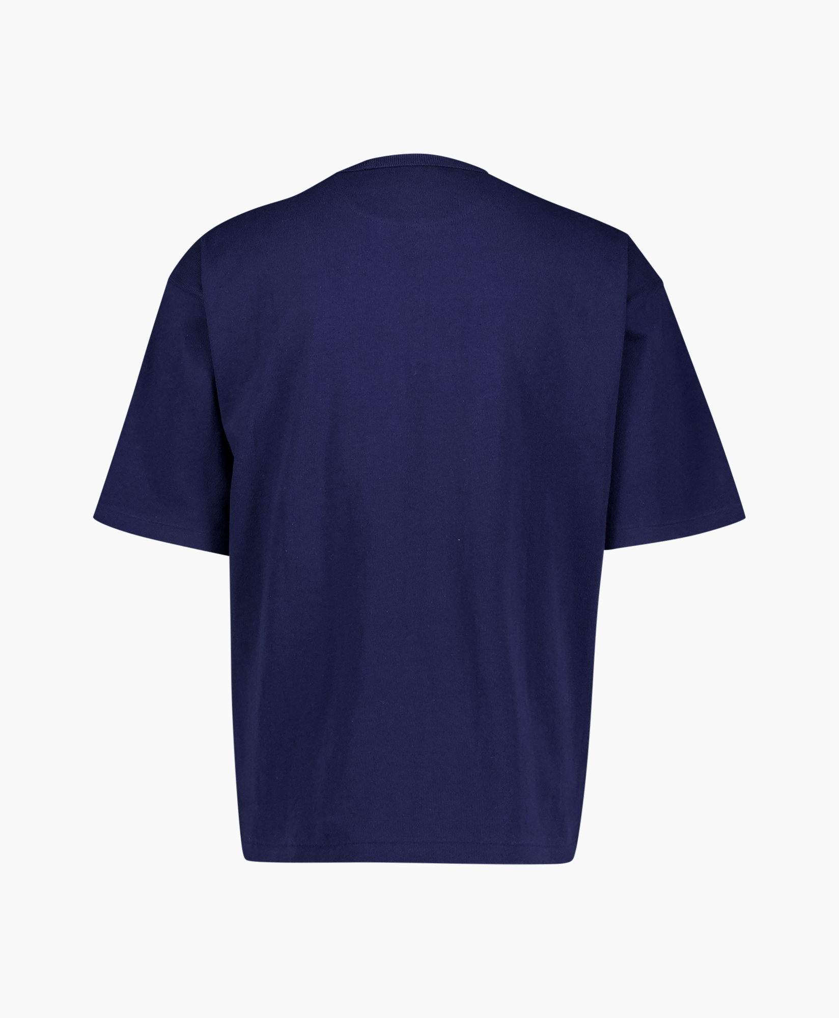 short-sleeve, t-shirt, solid, navy, cotton